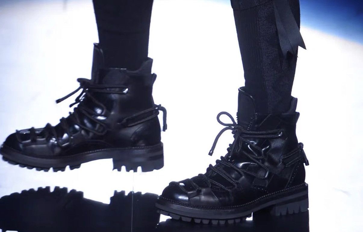 Dsquared2 Dsquared2 Runway Lace-Up Boots Size US 11 / EU 44 - 6 Thumbnail