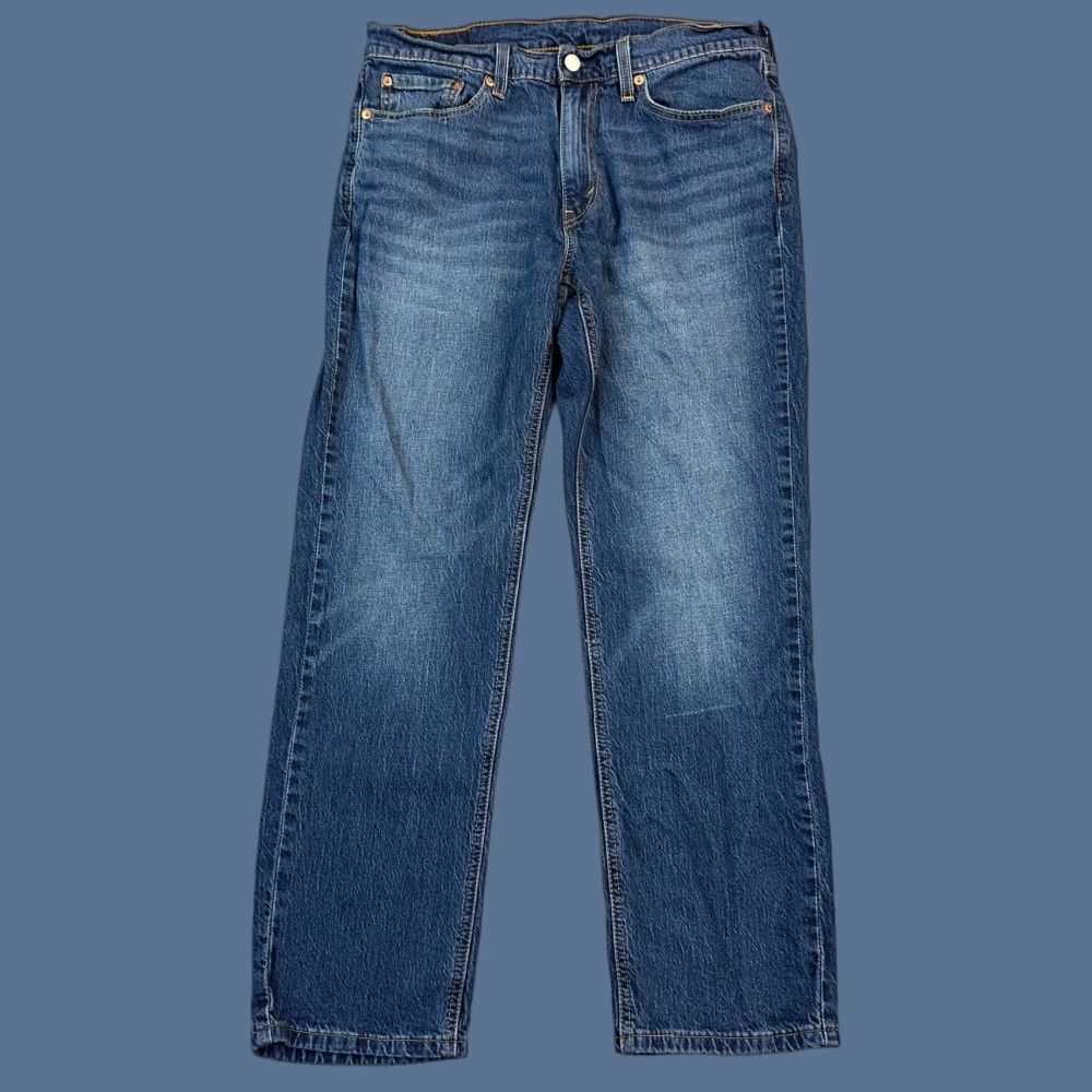 Levi's Levi's 541 Jeans Mens 32x30 Blue Dark Wash Denim Athletic Taper Stretch Casual Jeans Mens 32 Blue Dark Wash 90s Retro USA Size US 32 / EU 48 - 1 Thumbnail