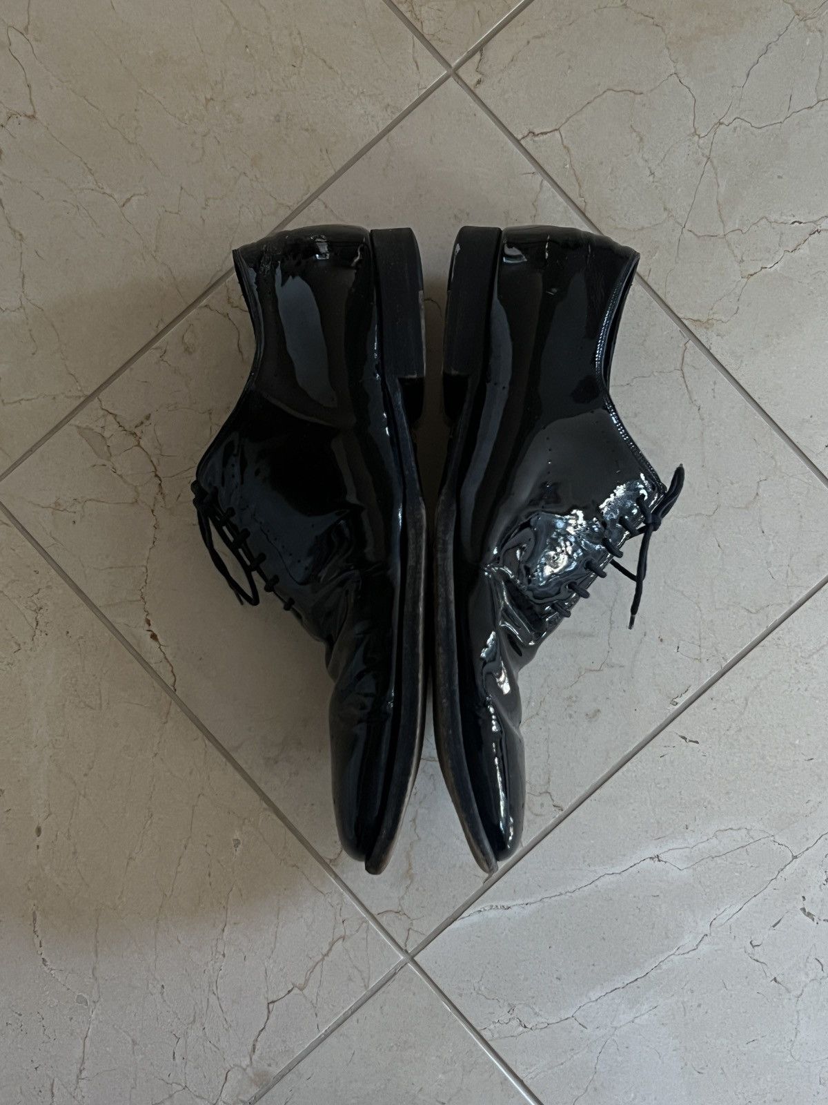 Gucci Gucci - Patent Leather Black Tuxedo Dress Shoes Size US 8.5 / EU 41-42 - 5 Thumbnail