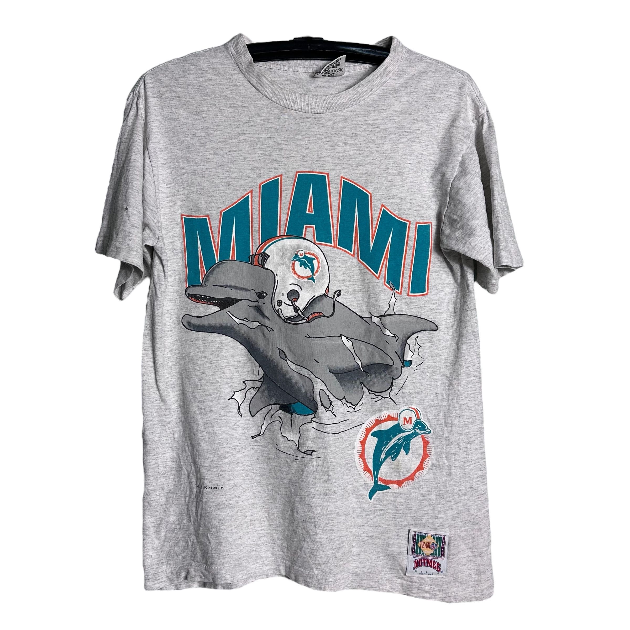 NFL × Nutmeg × Vintage 🔥RARE🔥Vintage Miami Dolphin NFL T-shirt Single Stich Size US M / EU 48-50 / 2 - 1 Thumbnail