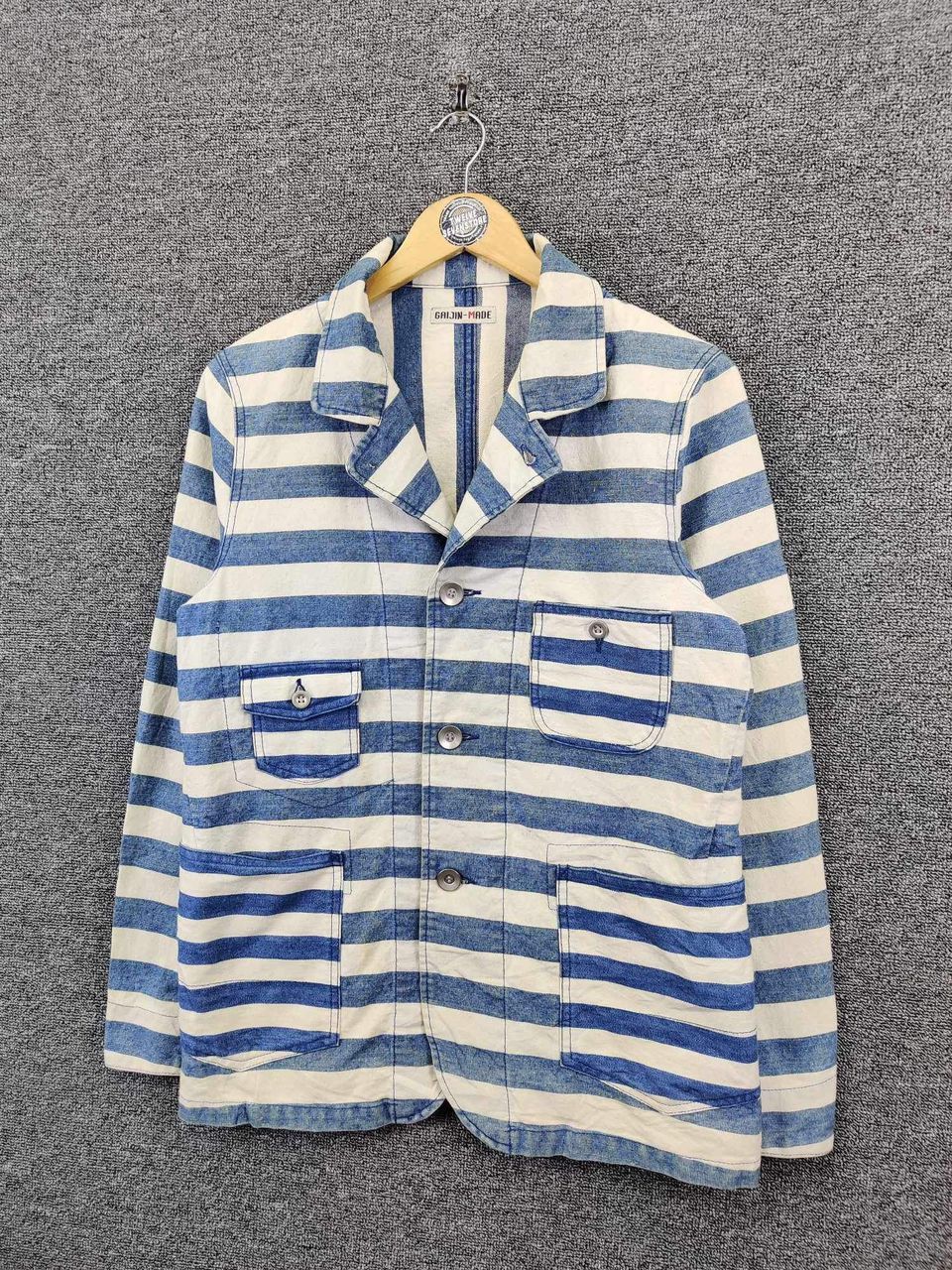 Vintage Vintage Gaijin Made Stripe Jacket Size US M / EU 48-50 / 2 - 2 Thumbnail