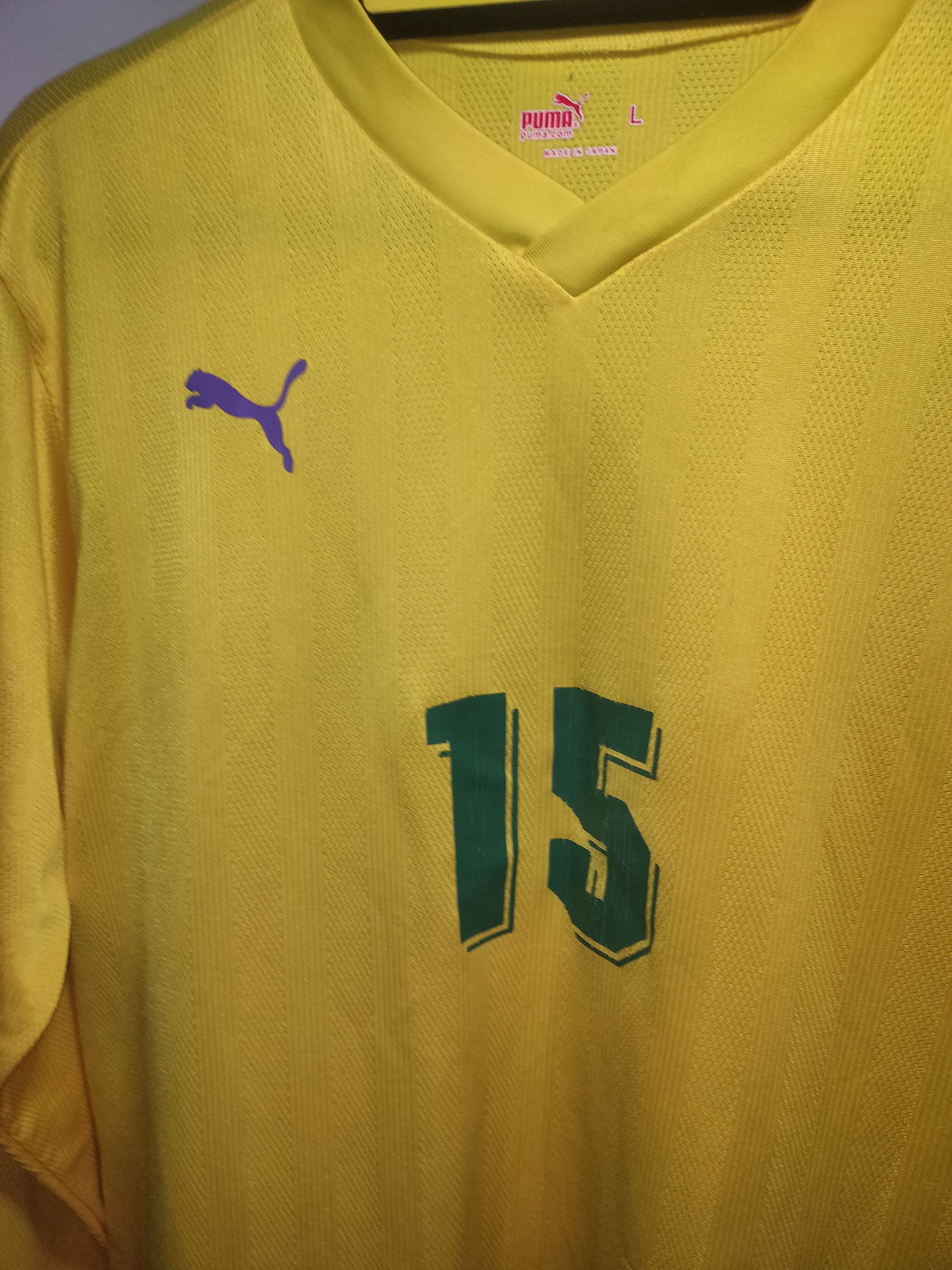 Japanese Brand × Puma × Vintage Vintage Puma Jersey Long Sleeve Made In Japan 90's Size US L / EU 52-54 / 3 - 3 Thumbnail