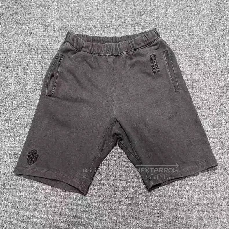 Chrome Hearts CHROME HEARTS Size L Sanskrit sword embroidery shorts casua Size US 32 / EU 48 - 1 Thumbnail