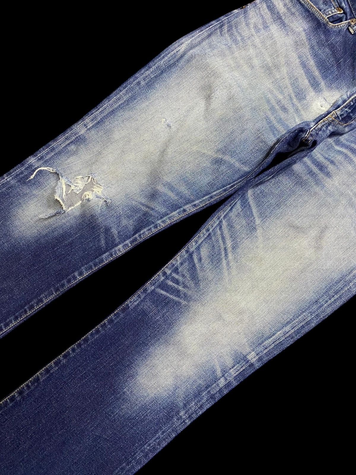 14th Addiction Style Japanese Brand Four Notes Flare Distressed Jeans Size US 31 - 6 Thumbnail