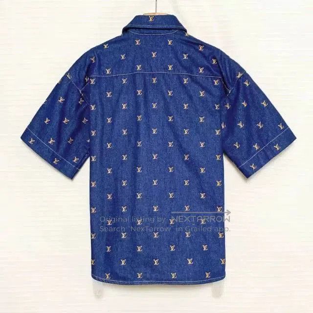 Louis Vuitton Louis Vuitton SS24 Pharrell Logo Denim Shirt. Size US M / EU 48-50 / 2 - 2 Thumbnail