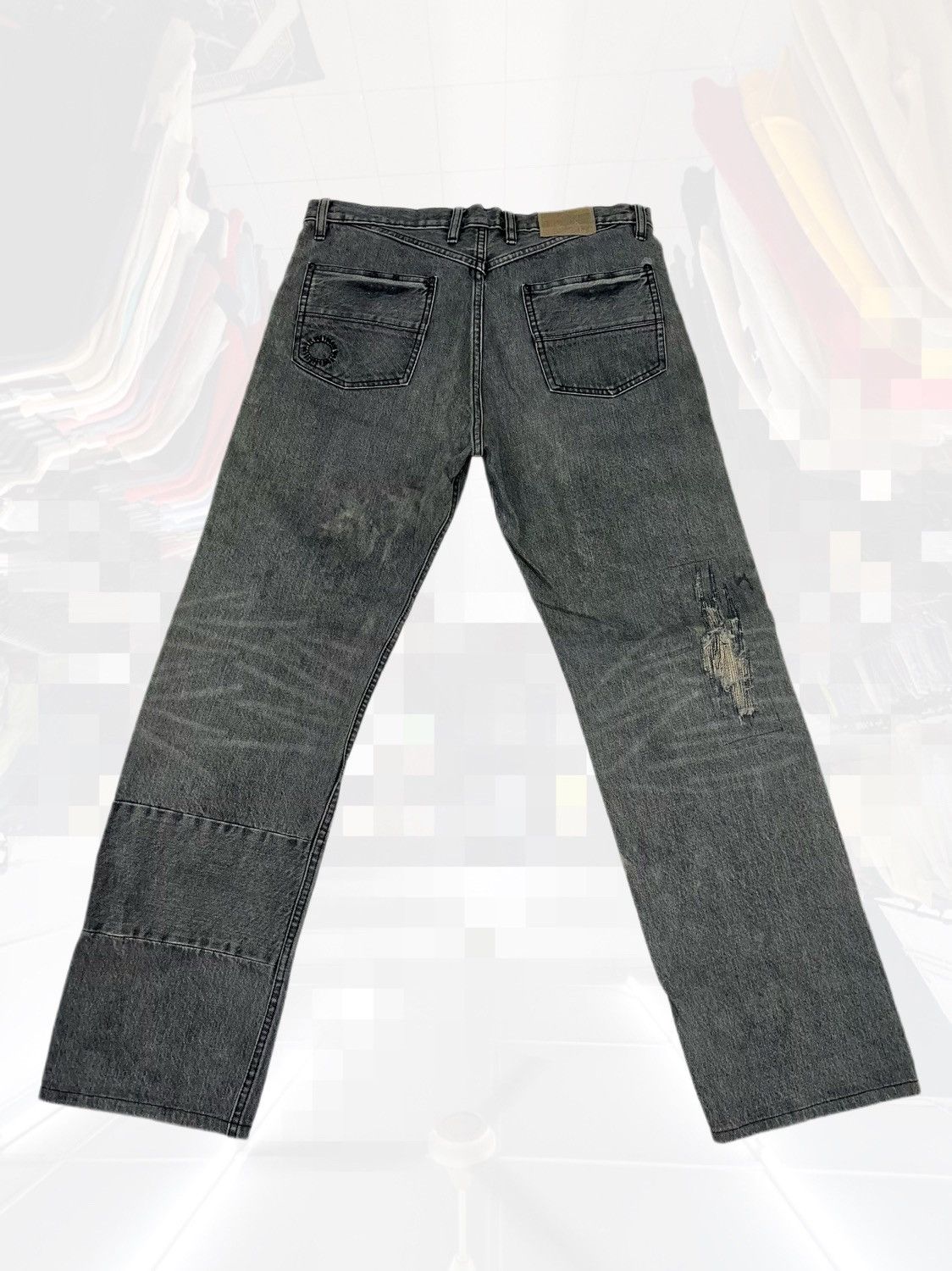 Hysteric Glamour × Japanese Brand Vintage Japanese Brand Patchwork Selvedge Denim Size US 33 - 2 Thumbnail