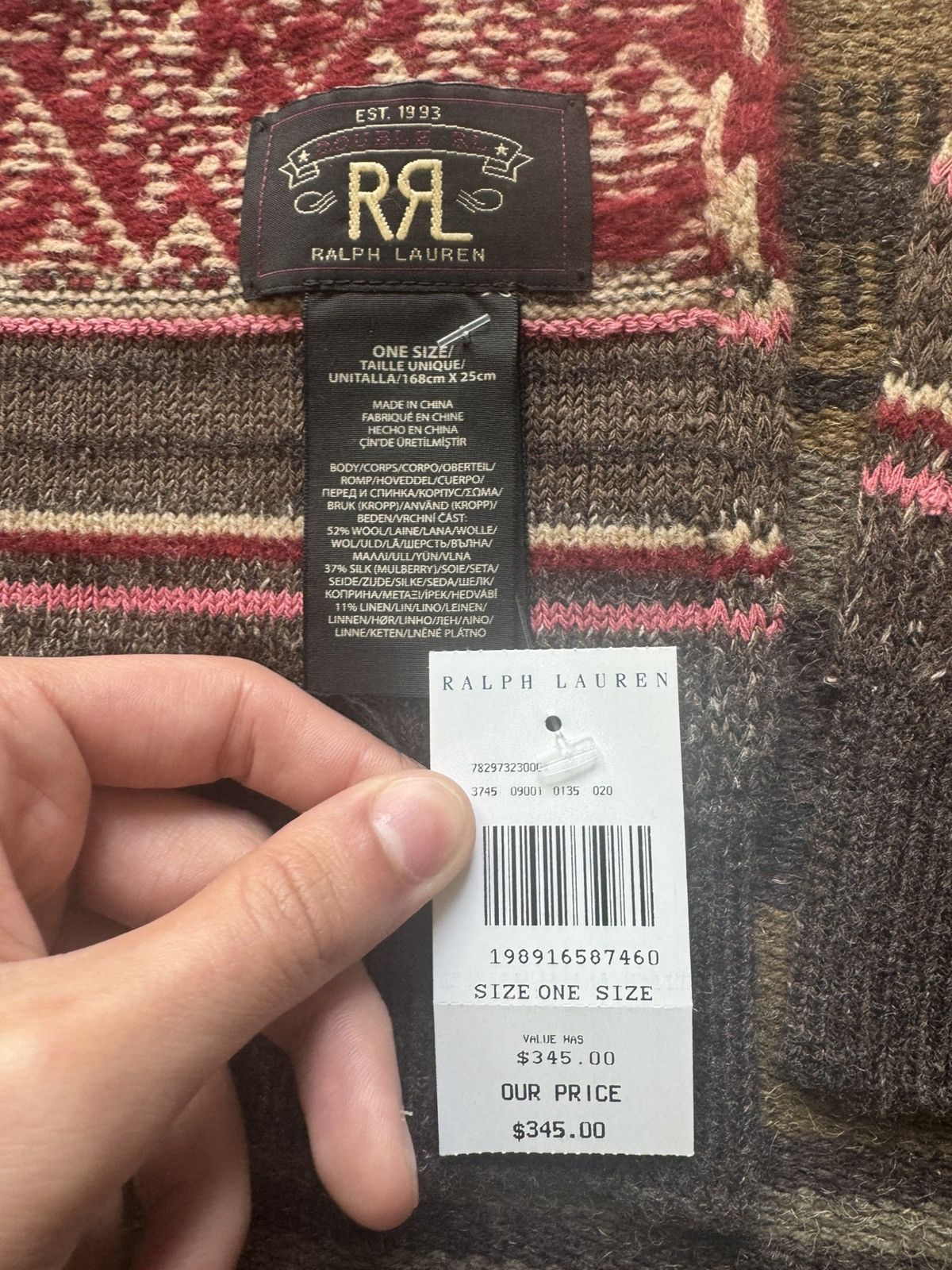 RRL Ralph Lauren Base Camp Scarf Size ONE SIZE - 2 Thumbnail