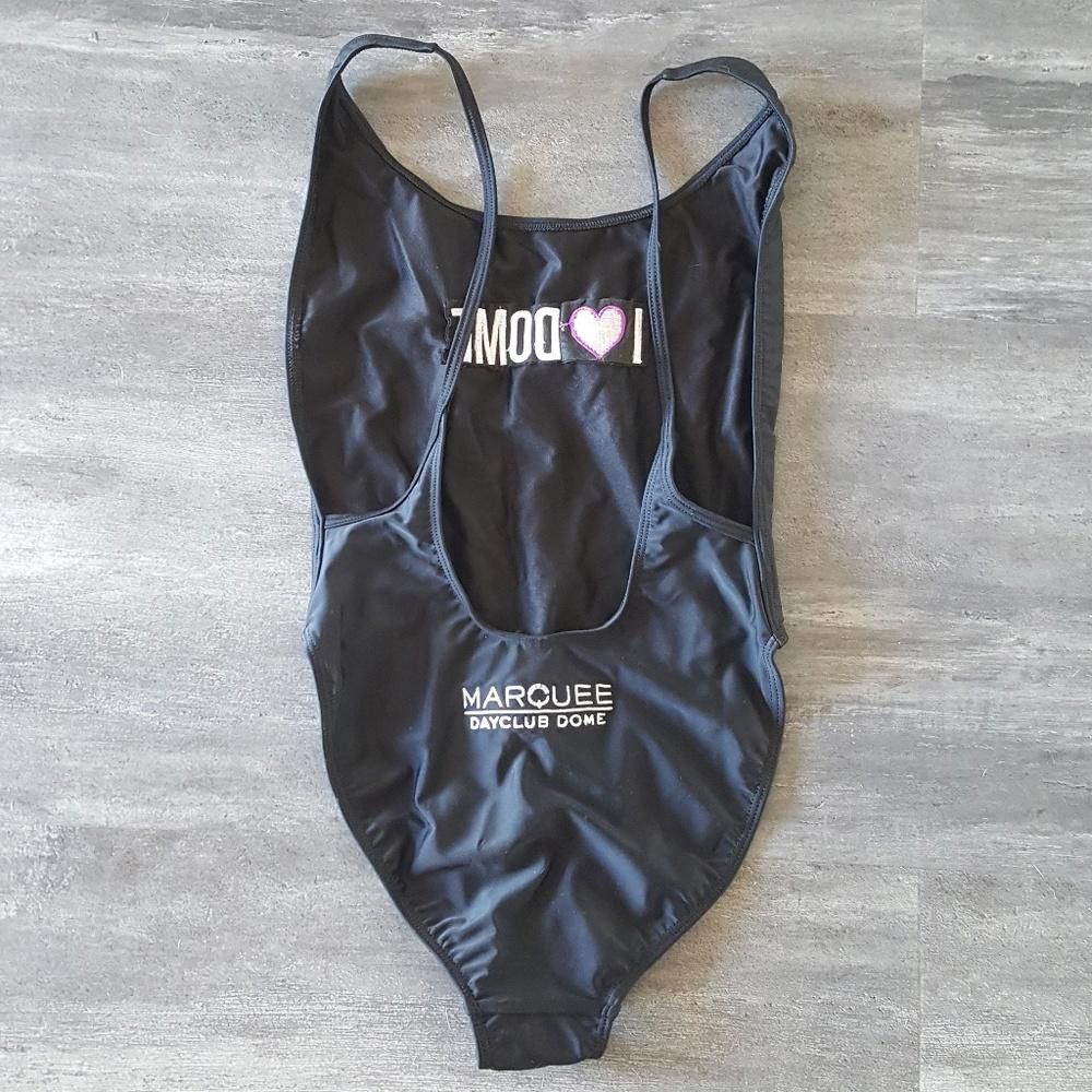 American Apparel Black Marquee I LOVE DOME Monokini Size ONE SIZE - 3 Thumbnail
