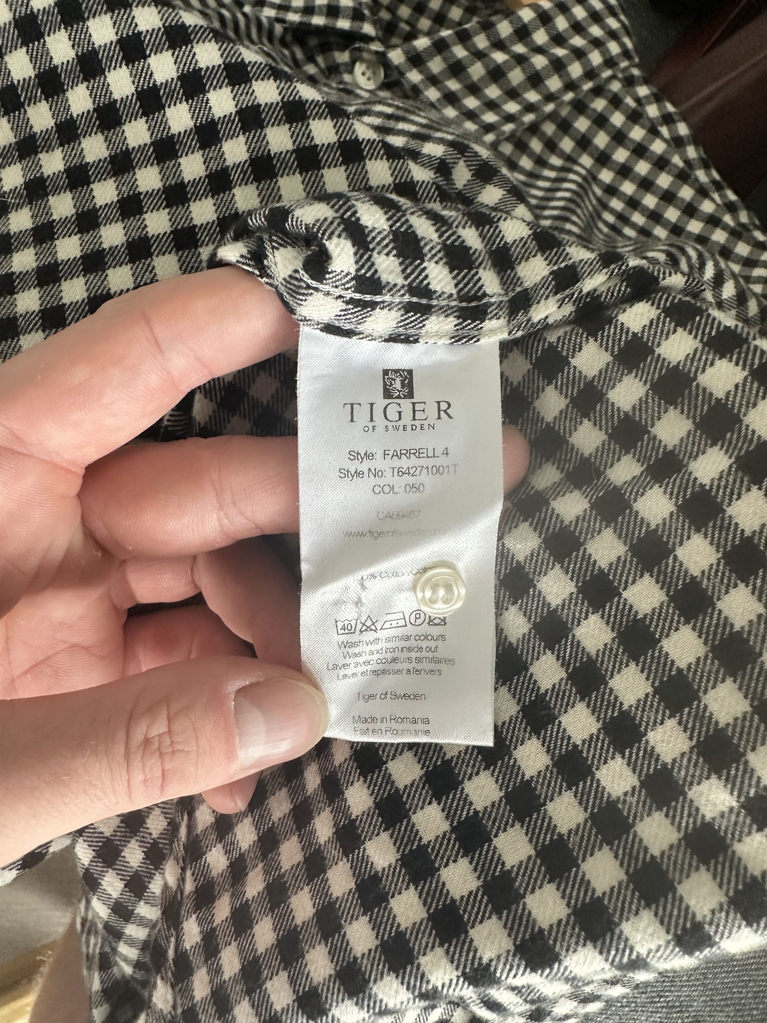 Tiger of Sweden Farrell Soft Flannel Size US M / EU 48-50 / 2 - 5 Thumbnail