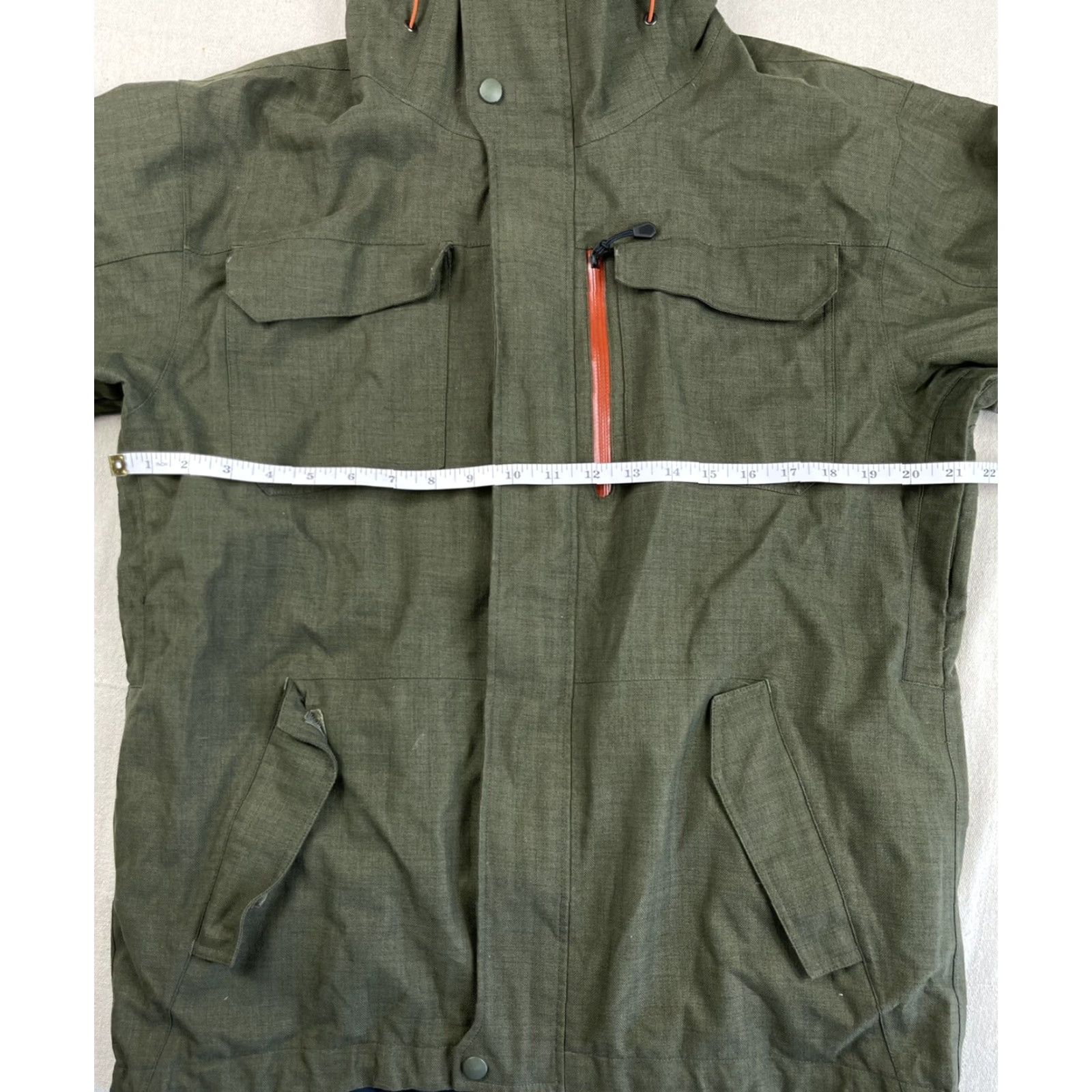 Eastern Mountain Sports EMSC Mens System 3 Jacket Hooded Parka Ski Green S Nylon Breathable Water Resistant Winter 90s? Size US S / EU 44-46 / 1 - 5 Thumbnail