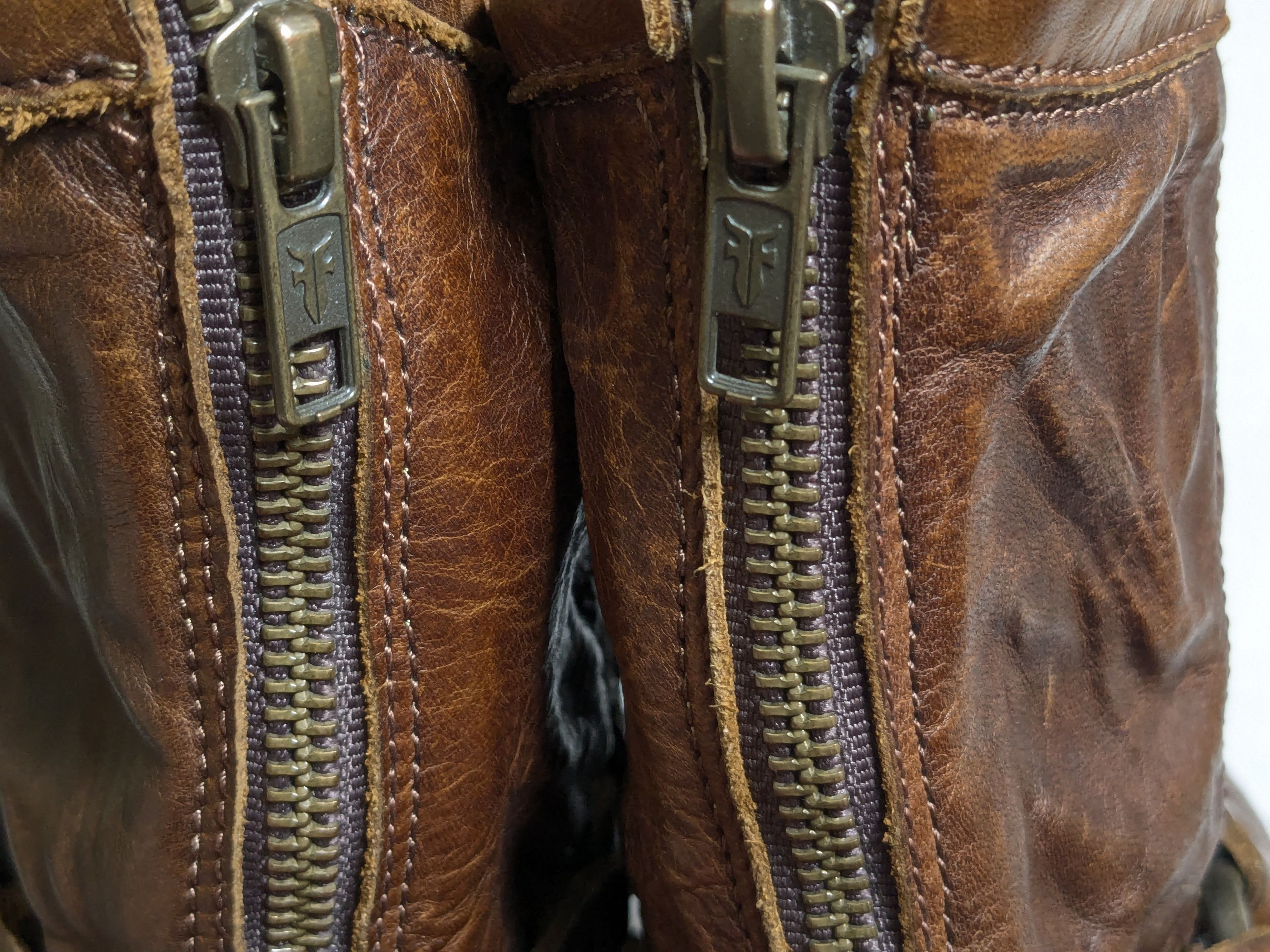Frye Frye Harness Boots Brown 9 D Leather Back Zip Size US 9 / EU 42 - 16 Thumbnail