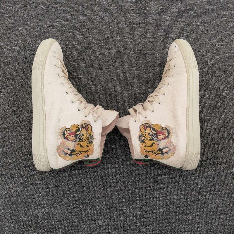 Gucci Gucci High-Top Leather Sneakers for Men Size US 9.5 / EU 42-43 - 8 Thumbnail