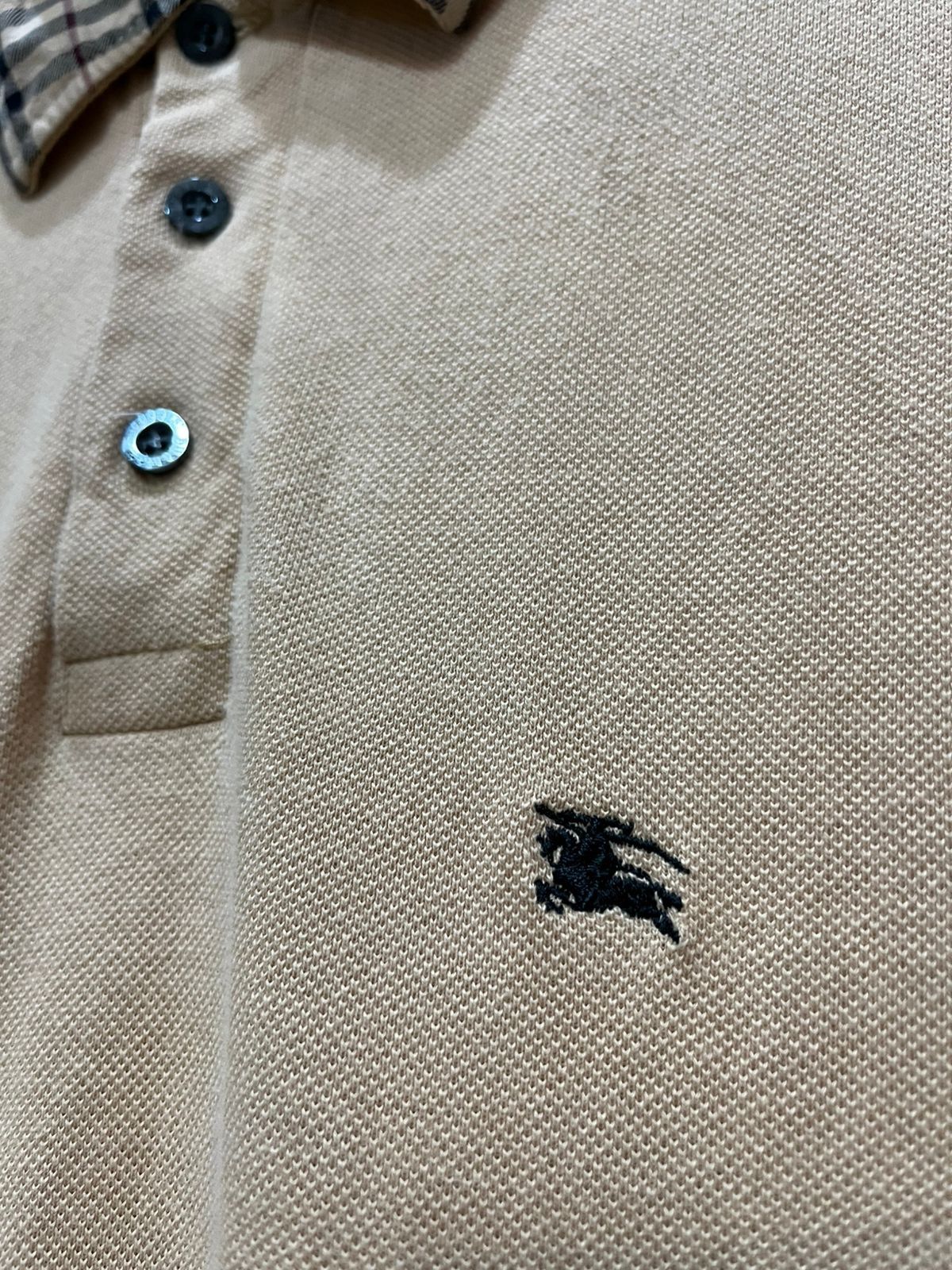 Burberry Burberry London Polo T-Shirt Beige Nova Check Size US M / EU 48-50 / 2 - 3 Thumbnail