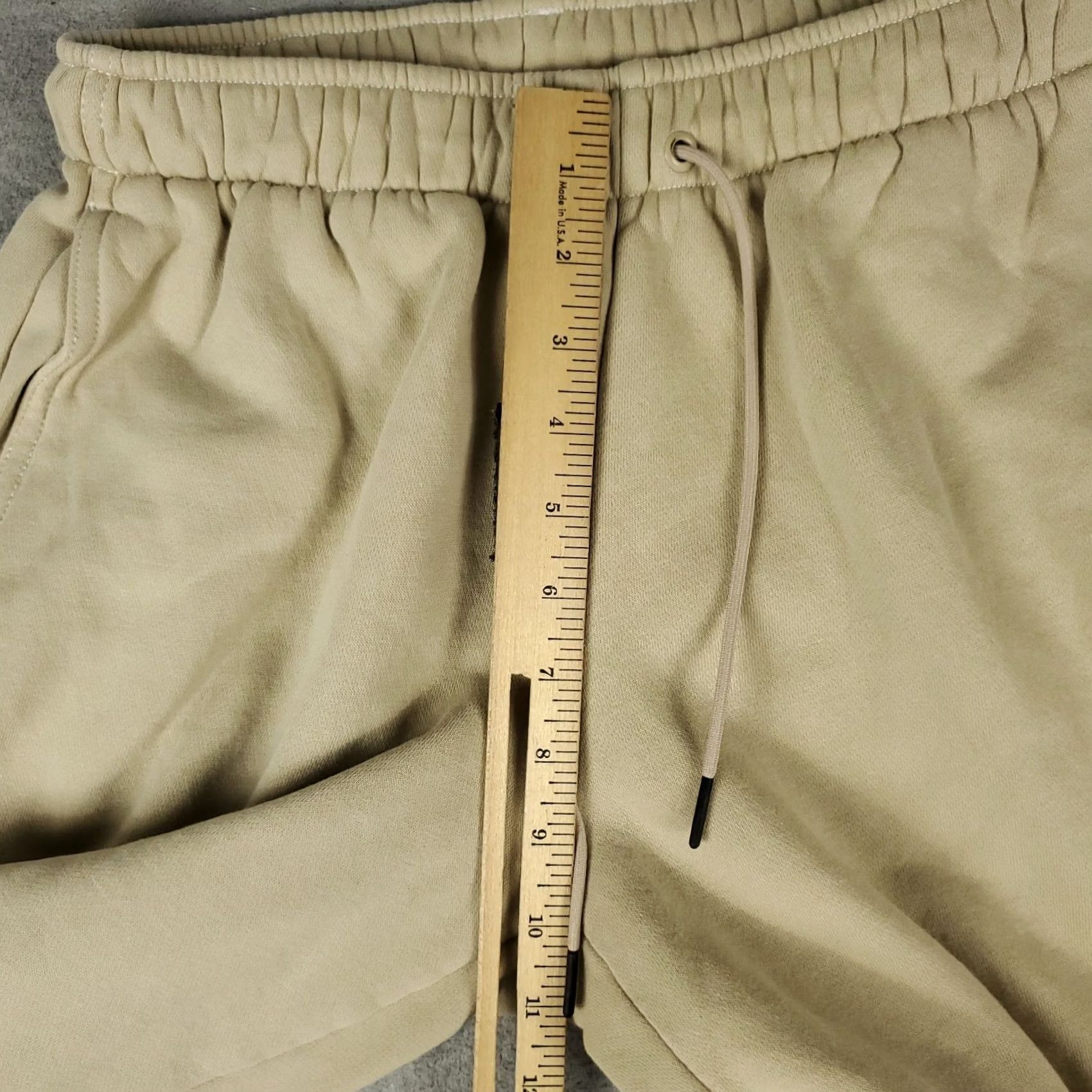 Nike Nike Pants Mens XS Beige Swoosh Track Joggers Sweatpants Regular Tapered Size US 27 - 4 Thumbnail