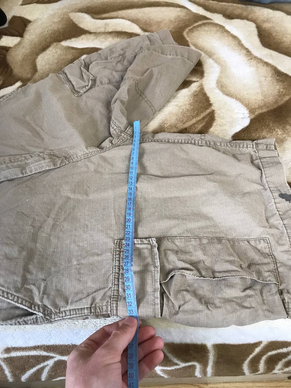 Carhartt × Vintage 🔥 Carhartt Mens Cargo Shorts Work Logo Distressed Vintage Size US 32 / EU 48 - 9 Thumbnail