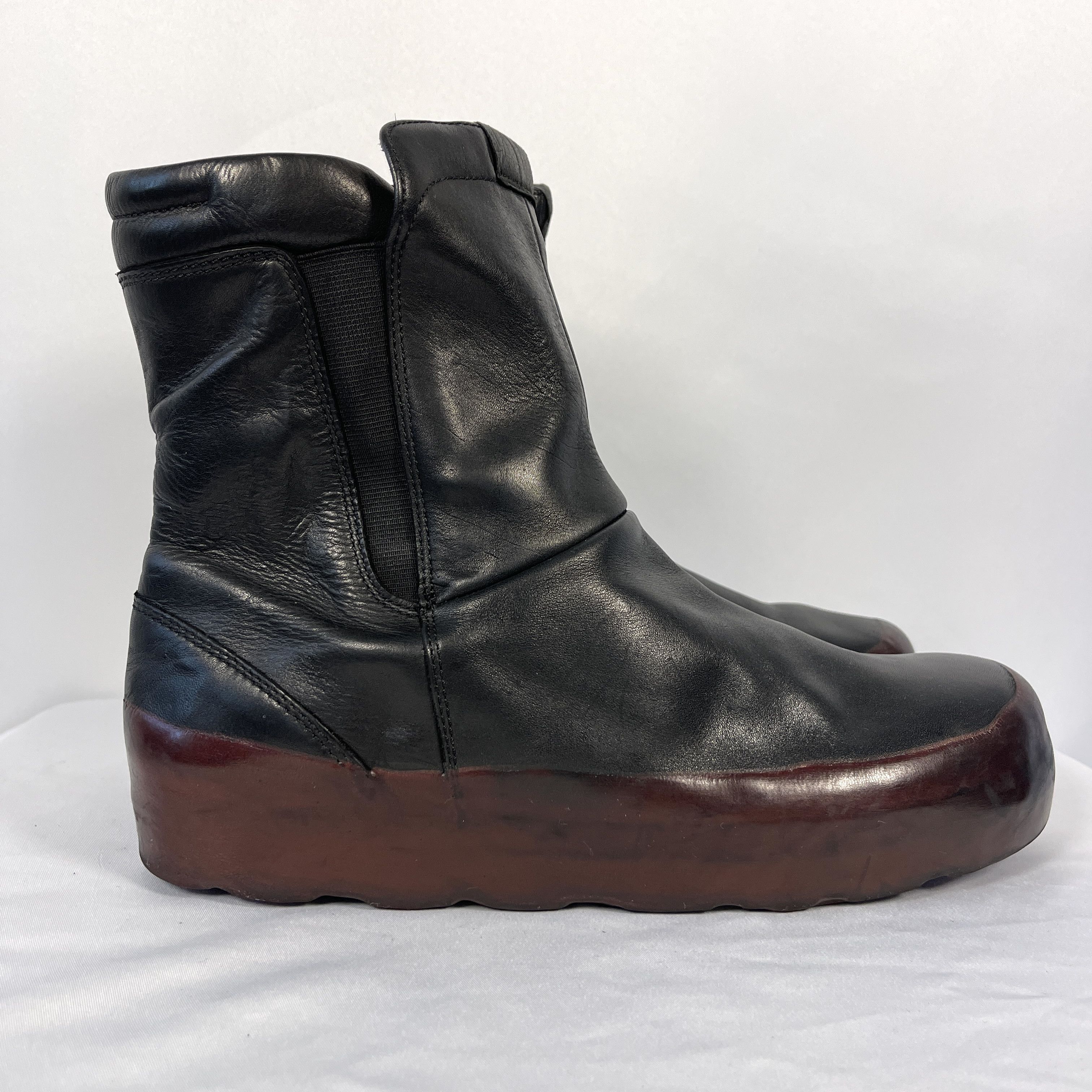 RBRSL OXS RUBBER SOUL Dark Red Leather Shoes size 38 Size US 8 / IT 38 - 1 Thumbnail