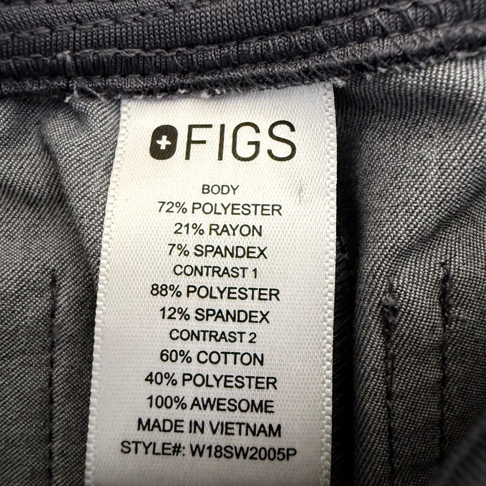 Other FIGS Zamora Jogger Scrub Pants Womens XXS Petite Gray Size 26" / US 2 / IT 38 - 3 Thumbnail