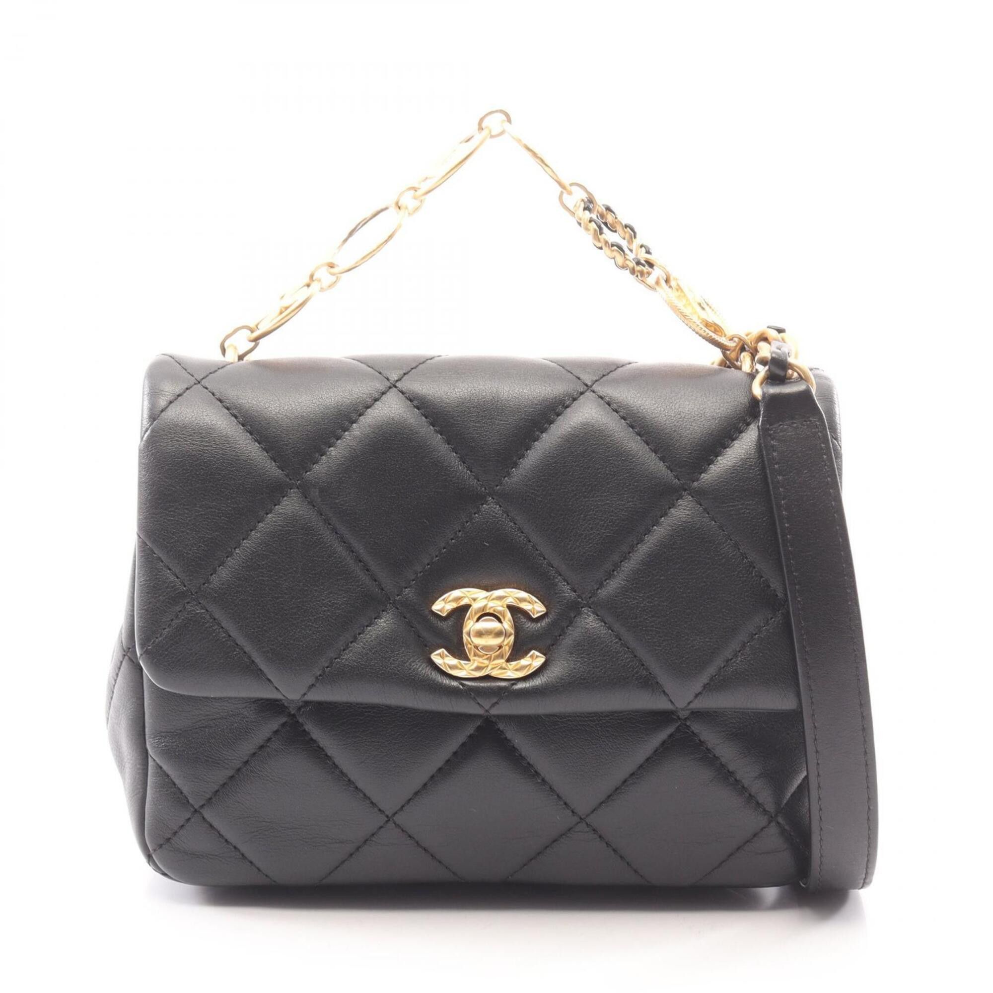 Chanel Chanel Matelassé 2-Way Shoulder Bag/Handbag, Lambskin Leather, Women's, Black (AS4274) Size ONE SIZE - 1 Thumbnail