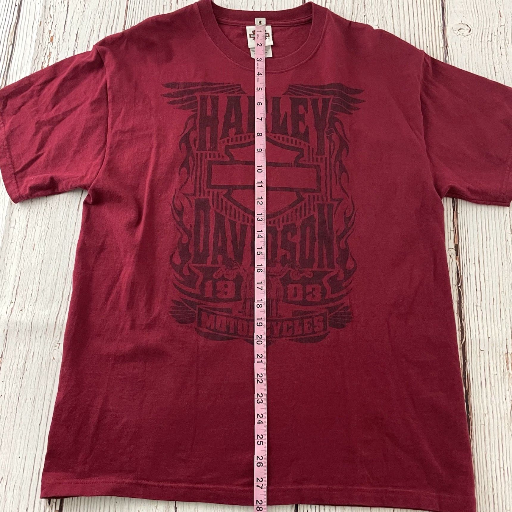 Harley Davidson Harley-Davidson Motorcycle T-Shirt Mens Large Red HD San Diego Size US L / EU 52-54 / 3 - 4 Thumbnail