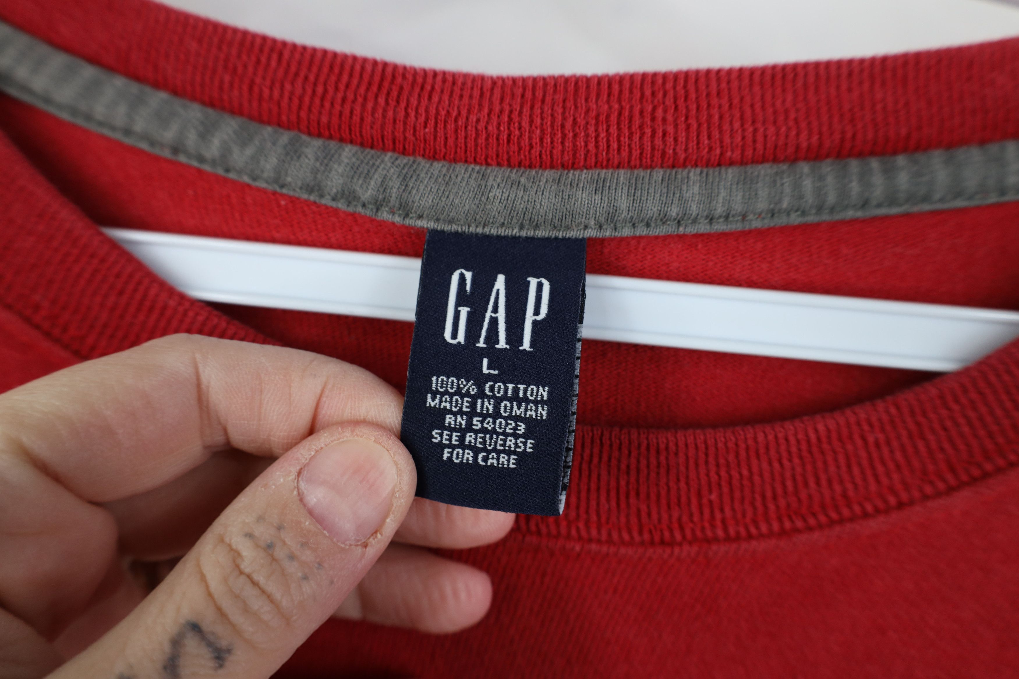 Gap Vintage Y2K Gap Cotton Ribbed Knit Long Sleeve T-Shirt Size US L / EU 52-54 / 3 - 5 Thumbnail