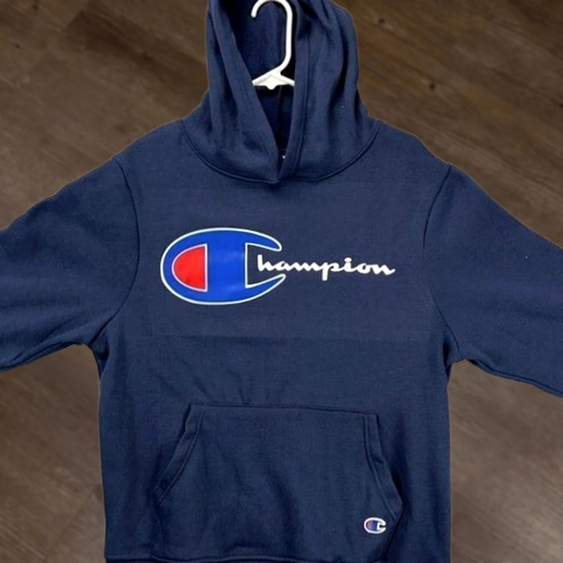 Champion Champion Hoodie Men Small Navy Graphic Print Sweatshirt Pullover Logo - Athletic New F47 Size US S / EU 44-46 / 1 - 1 Thumbnail