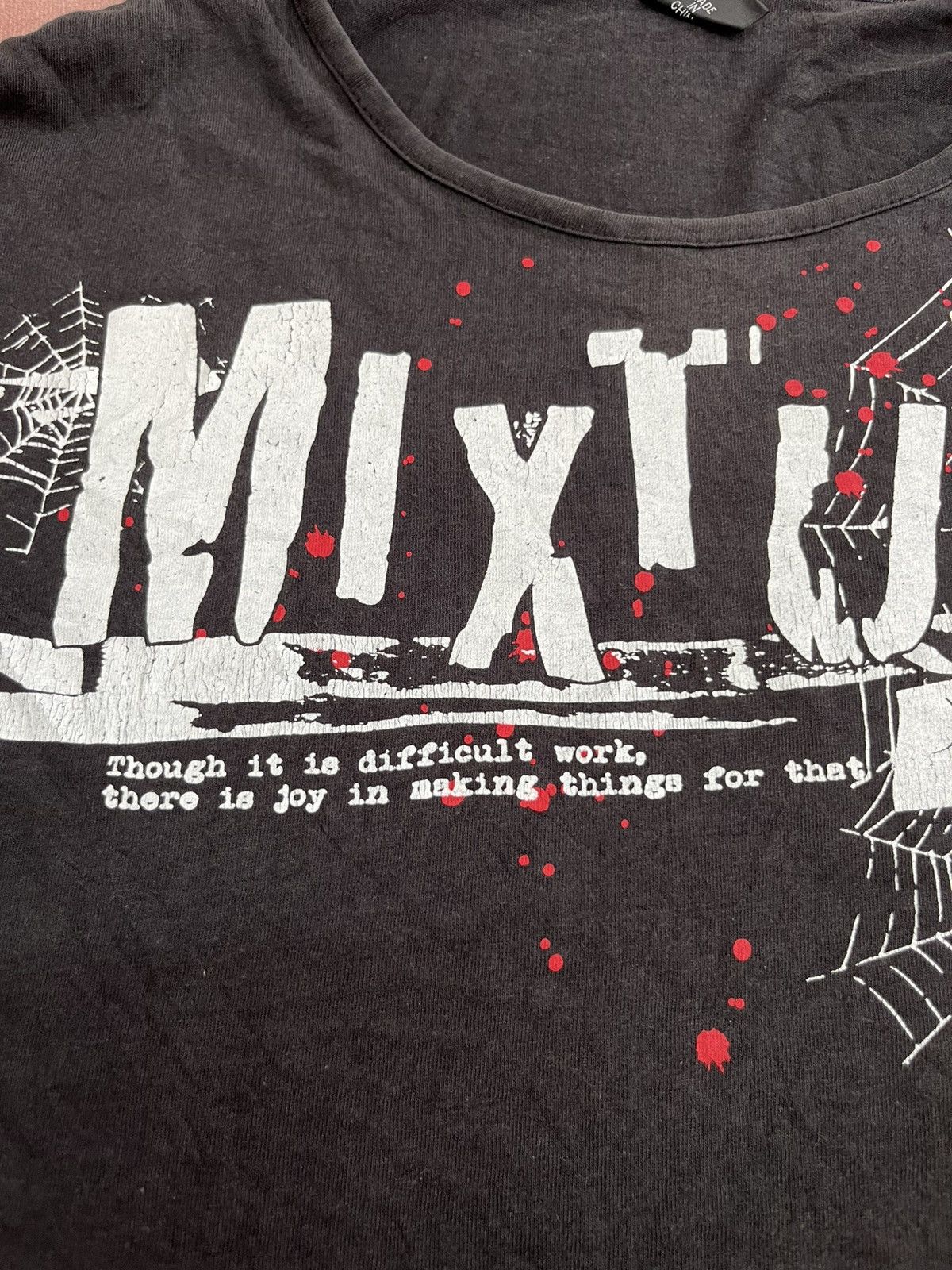 Expert Horror 💥Vtg 90s GOD DETHRONED Poem Religion Lost CH Rip Off PUNK Size US L / EU 52-54 / 3 - 10 Thumbnail