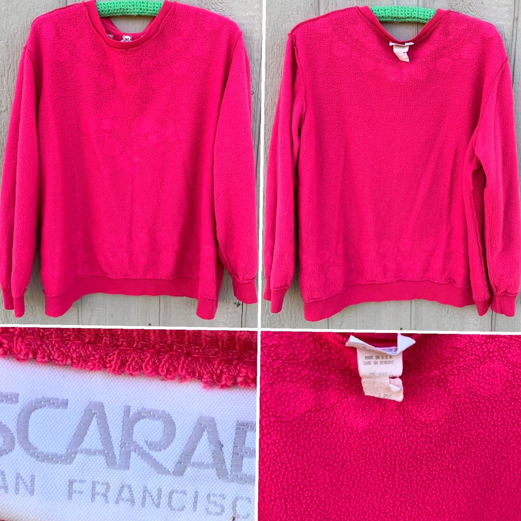 Pinko VINTAGE Scarab San Francisco sweatshirt Shirt 1980s Pink L Womens Size L / US 10 / IT 46 - 7 Thumbnail