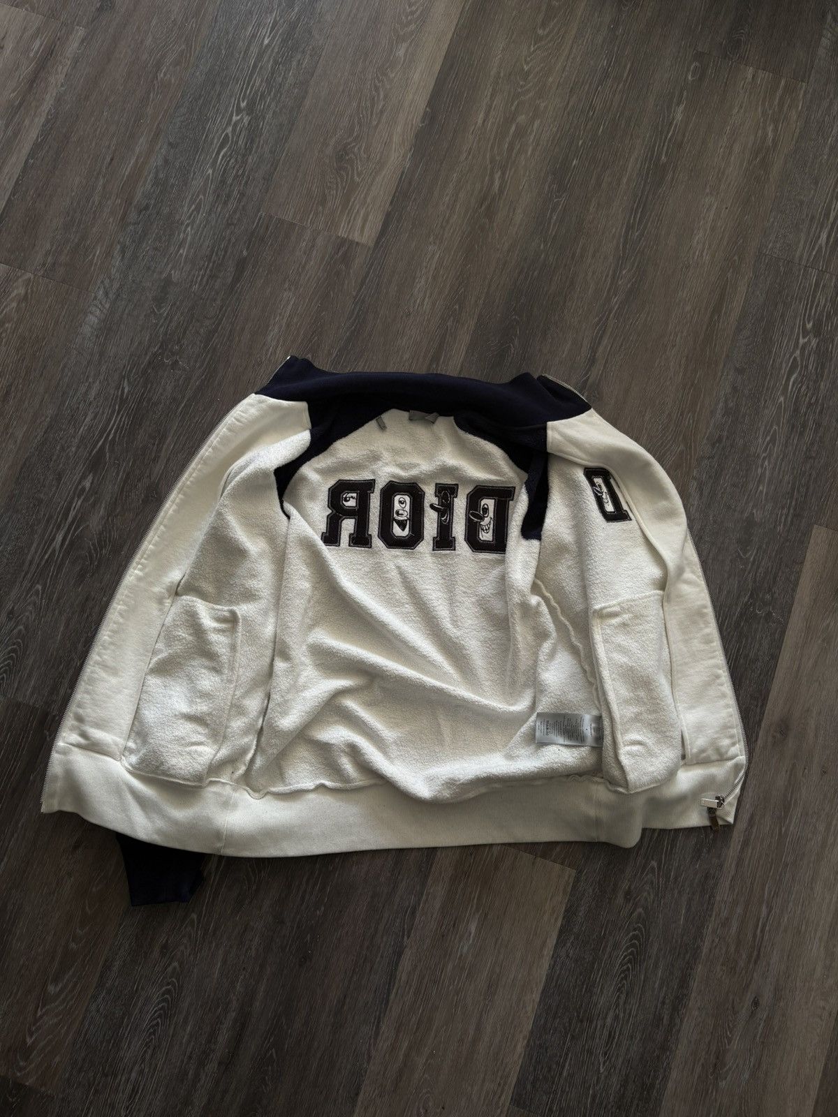 Dior Dior x Kenny Scharf CD Embroidered Track Jacket (Navy/White) Size US M / EU 48-50 / 2 - 6 Thumbnail