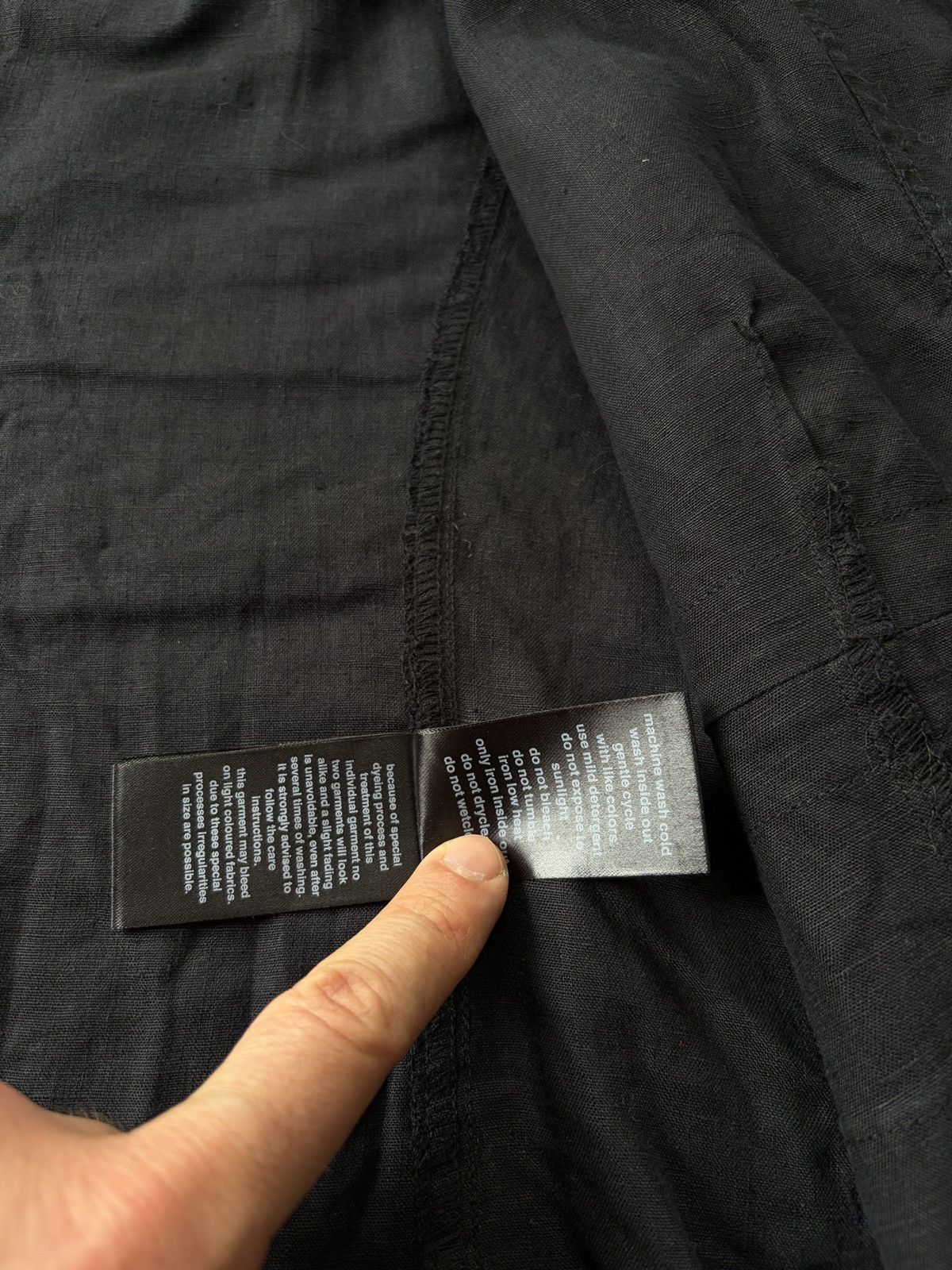Rundholz Rundholz Black Linen Avant Garde Jacket Size XS / US 0-2 / IT 36-38 - 12 Thumbnail