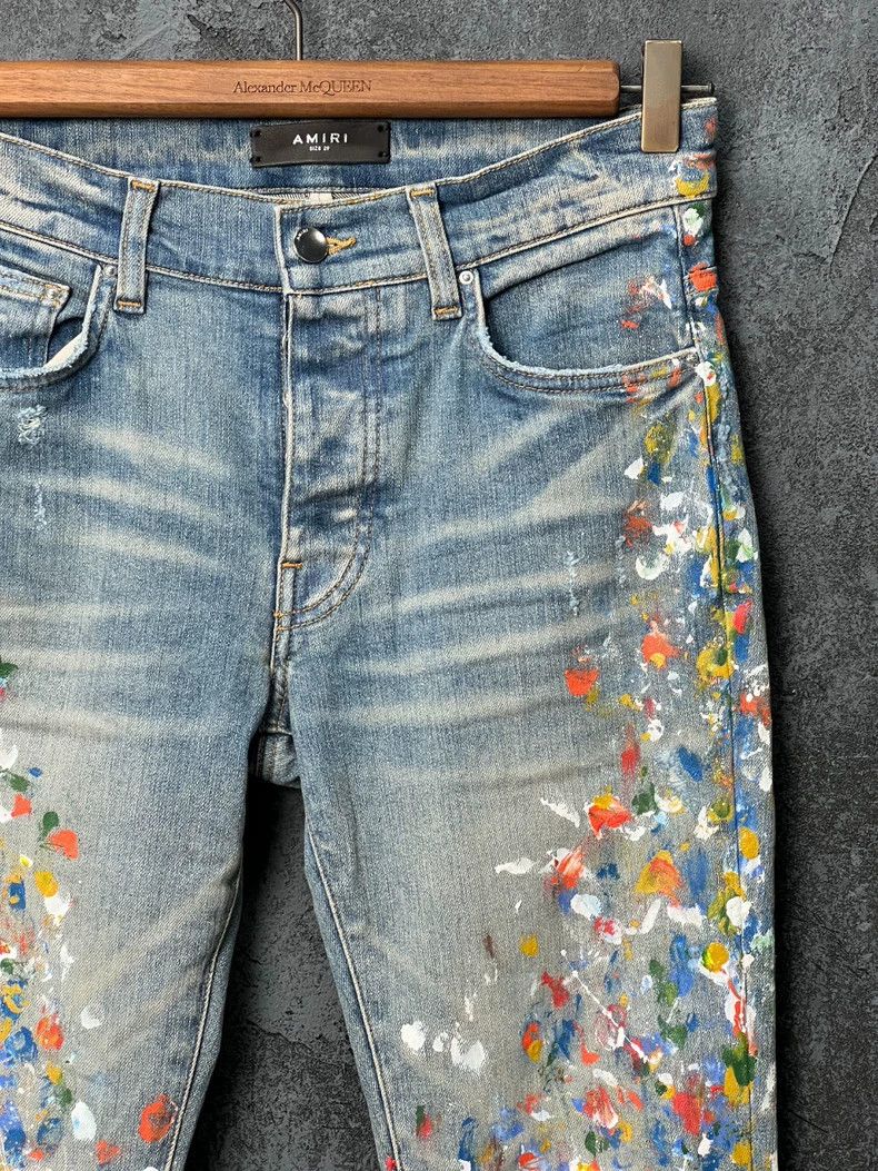 Amiri Amiri Painted Destruction Jeans Size US 34 / EU 50 - 3 Thumbnail