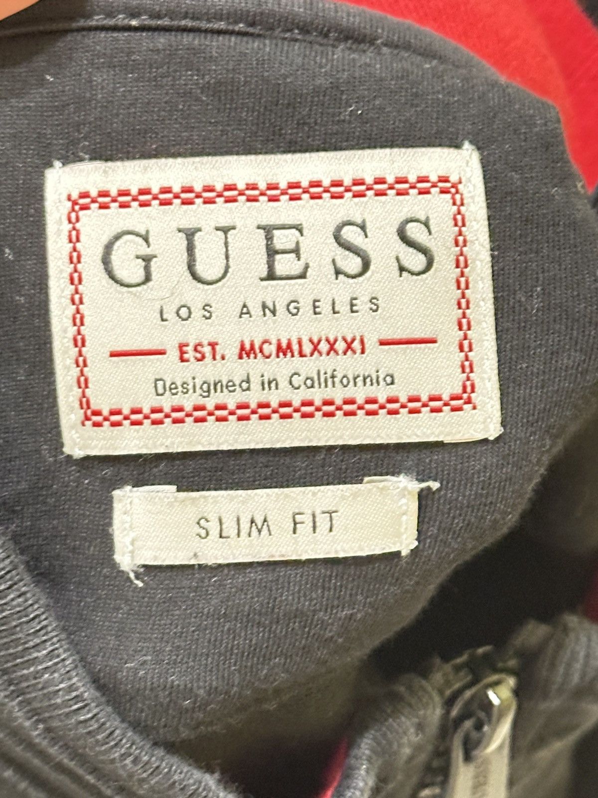 Guess Guess Black Track Full Zip Sweatshirt Size L Size US L / EU 52-54 / 3 - 8 Thumbnail