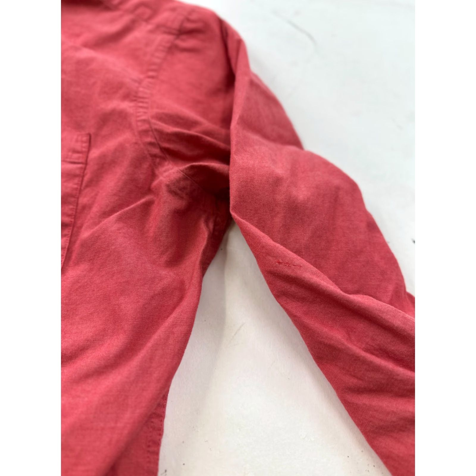 Banana Republic Banana Republic Shirt Mens Medium Red Classic Long Sleeve Collared Button Down Size US M / EU 48-50 / 2 - 5 Thumbnail
