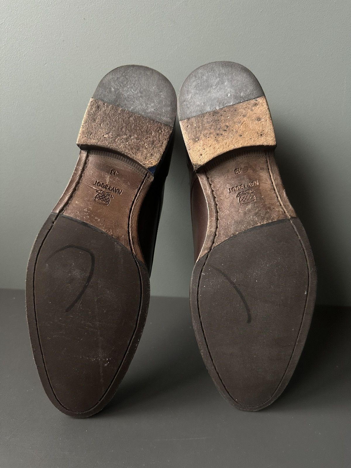NAVYBOOT Navyboot Double Monk Shoes Leather Size 43 Size US 9.5 / EU 42-43 - 4 Thumbnail