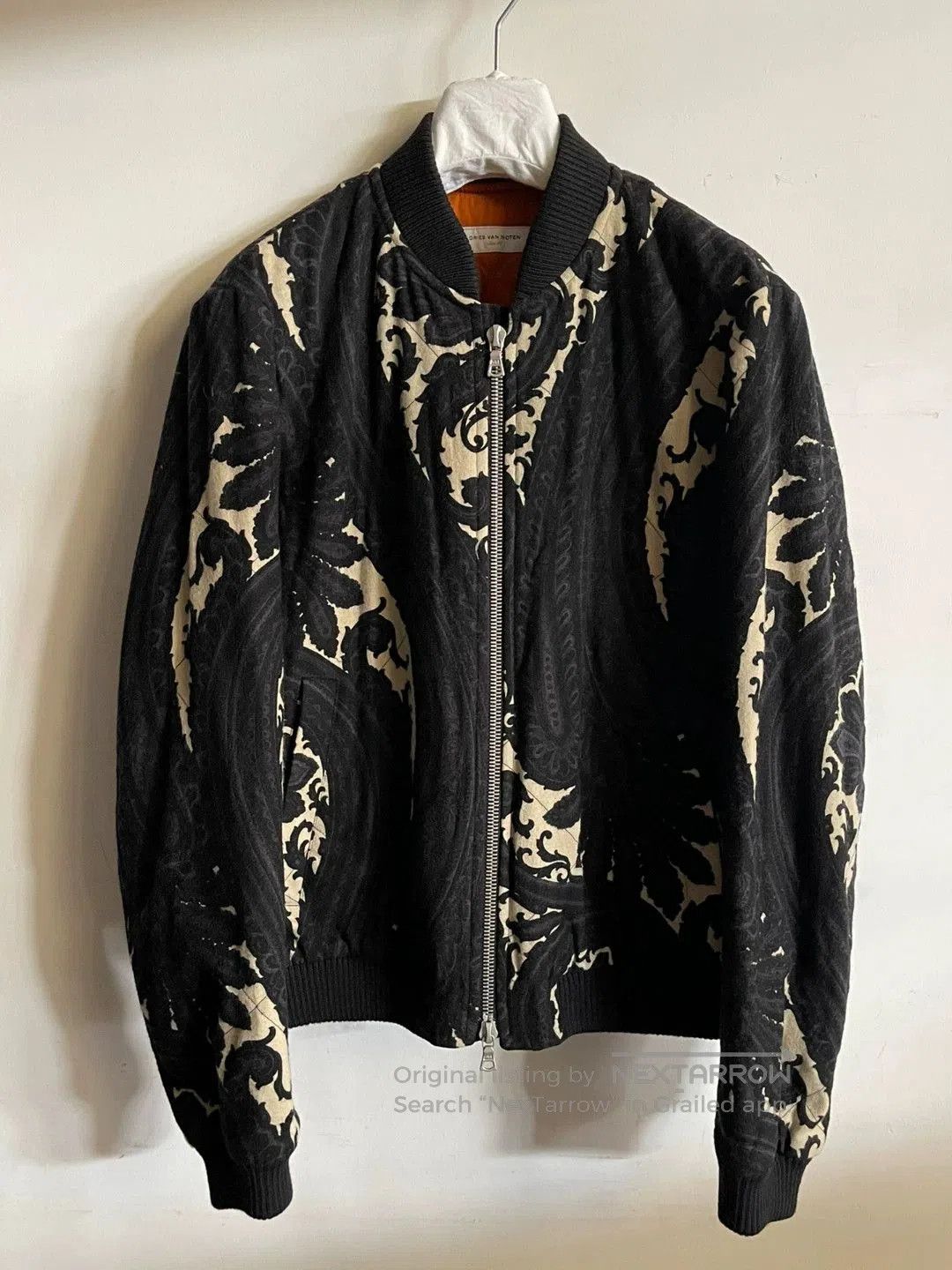 Dries Van Noten Dries Van Noten Paisley Wool Flight Jacket. Size US S / EU 44-46 / 1 - 3 Thumbnail
