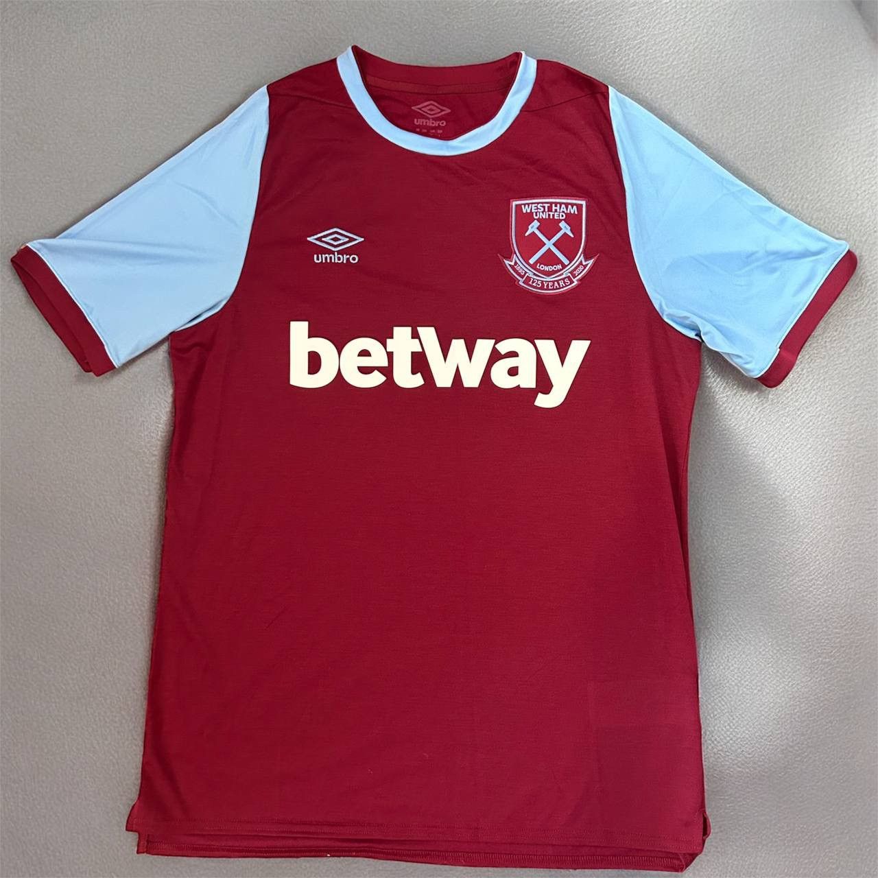 Vintage West Ham 2020/21 125 years home shirt jersey Large Size US L / EU 52-54 / 3 - 1 Thumbnail