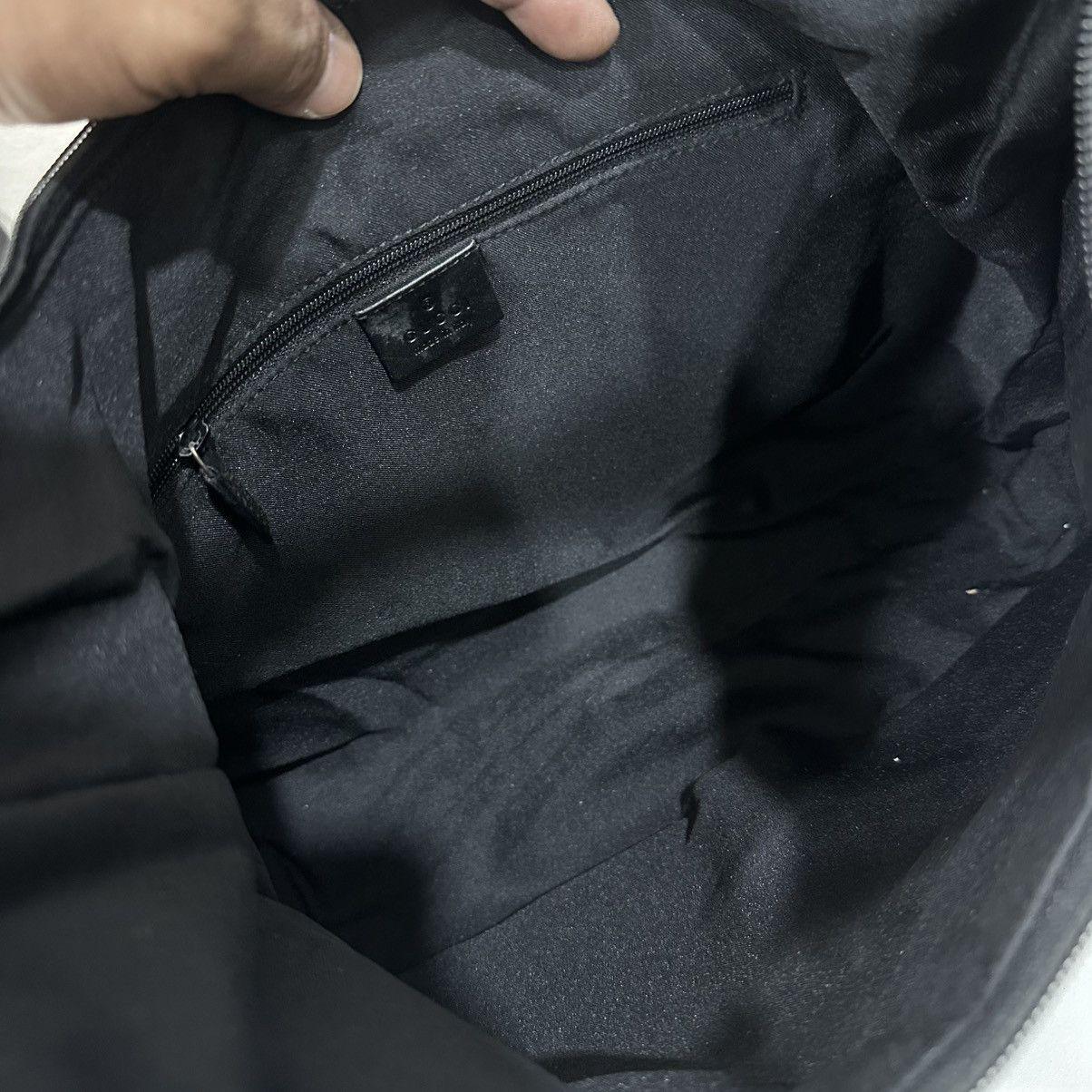 Gucci ‼️YES‼️ GUCCI BLACK SLOUCHY GG MONOGRAM HOBO BAG Size ONE SIZE - 9 Thumbnail