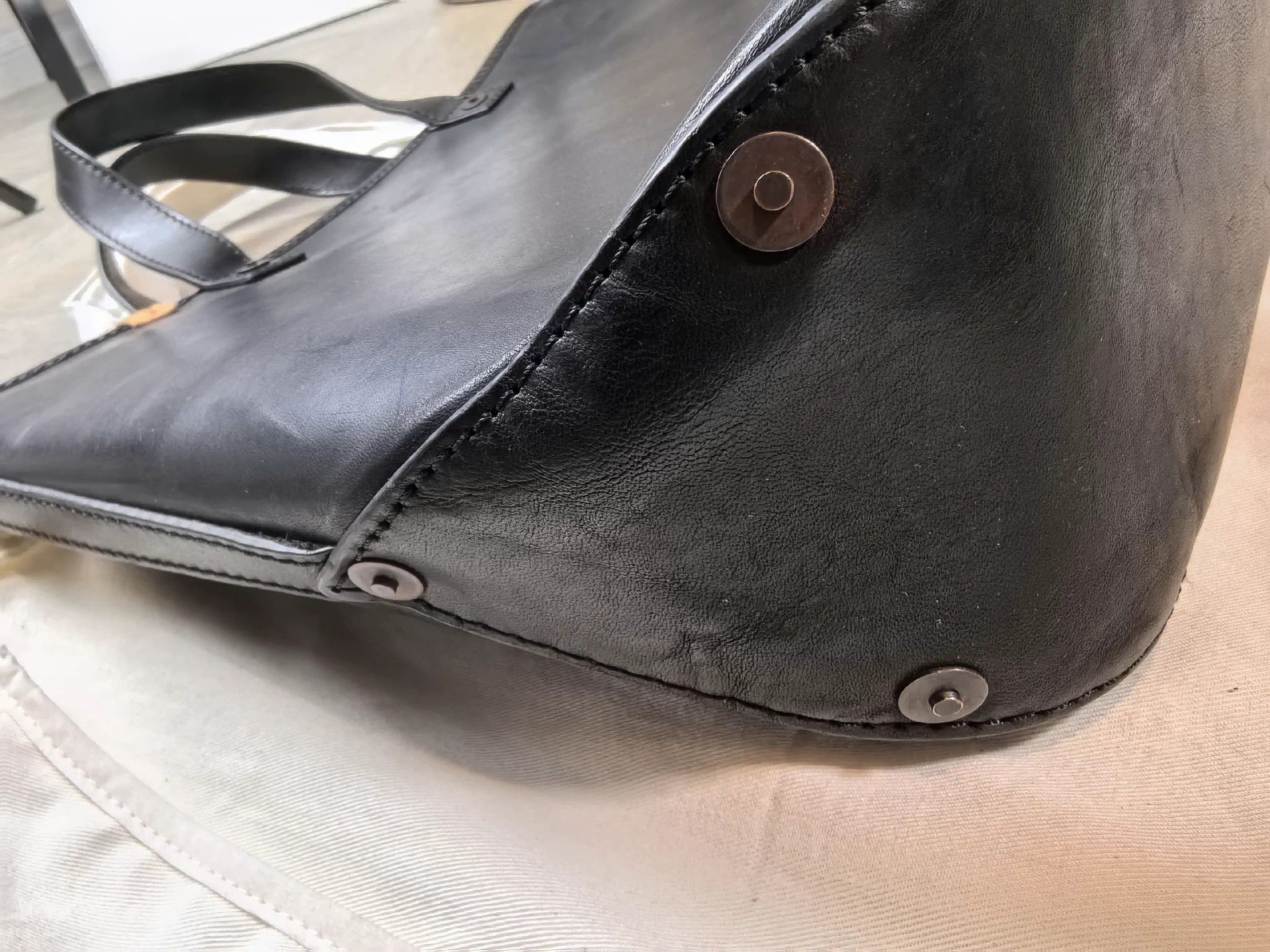 Visvim VISVIM 16AW RIVET TOTE Cowhide Leather Tote Bag Size ONE SIZE - 5 Thumbnail