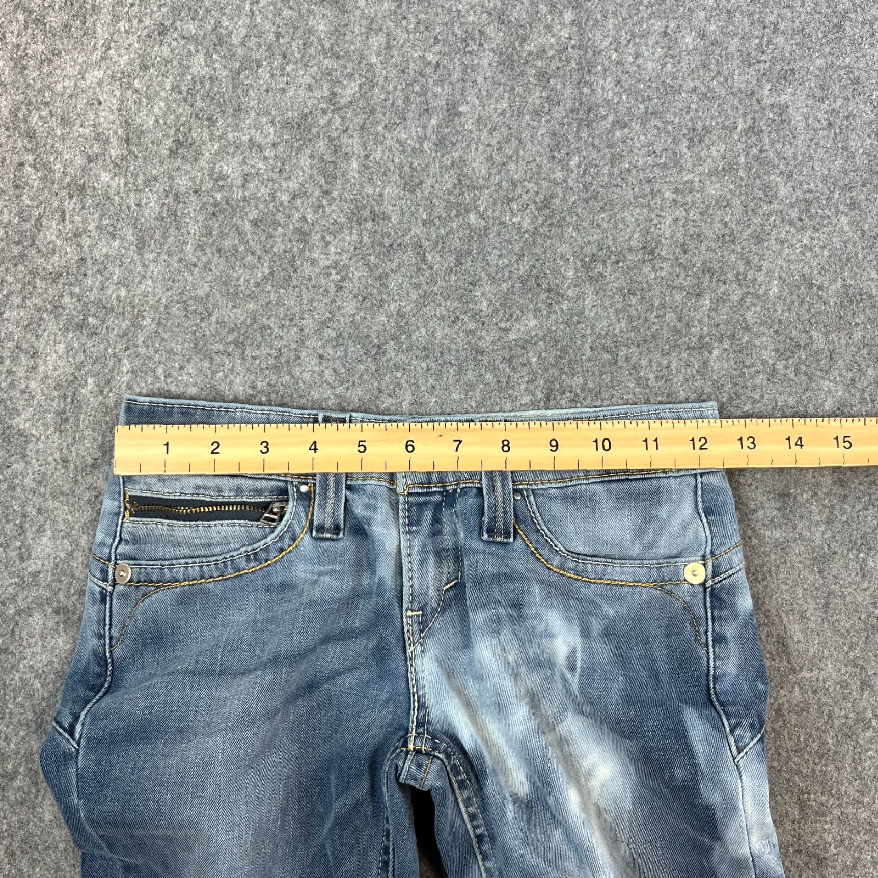 Levi's Levis Jeans Slim Skinny 4 24 30 UK Denim Medium Blue Low Rise Stretch Levi’s Demi Curve Womens Pants Shirt? Size 27" / US 4 / IT 40 - 7 Thumbnail