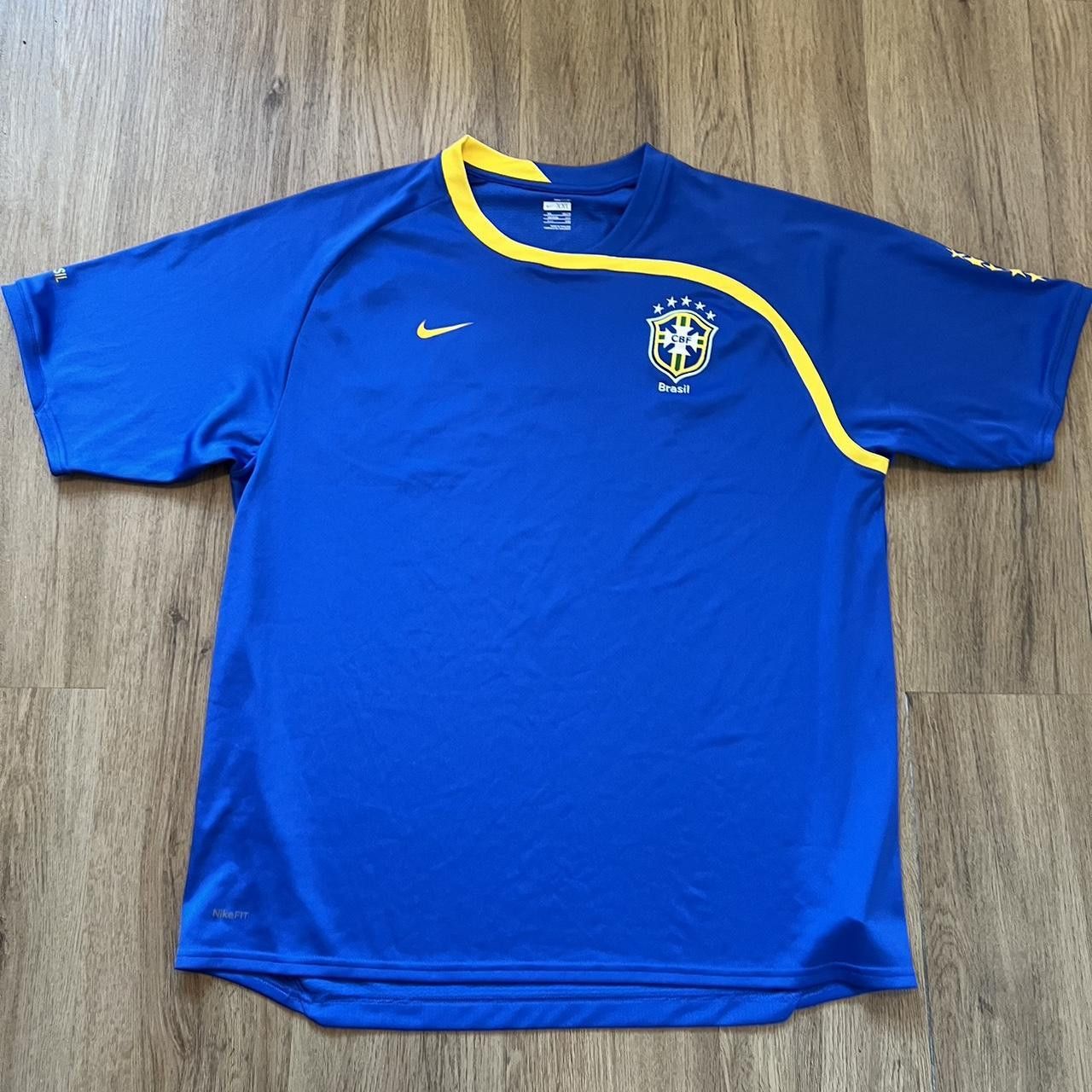 Nike 2008-10 Brasil Nike Trainning y2k 2000s Football Size US XXL / EU 58 / 5 - 1 Thumbnail