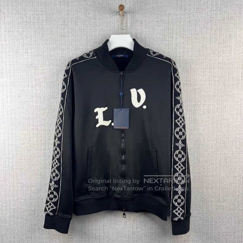 Louis Vuitton FW21 Logo Printed Sleeve Blazer jacket
