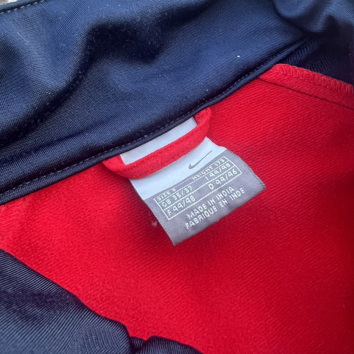 Nike × Vintage 00s Nike Vintage Nylon Mini Swoosh Oversize Jacket Drill Size US S / EU 44-46 / 1 - 4 Thumbnail