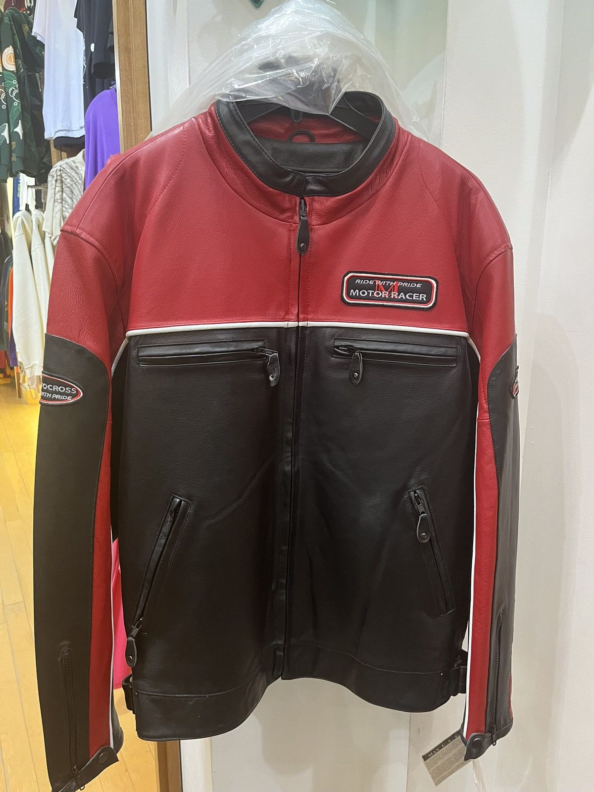Other Motorsport Leather Biker Jacket Size US XXL / EU 58 / 5 - 1 Thumbnail