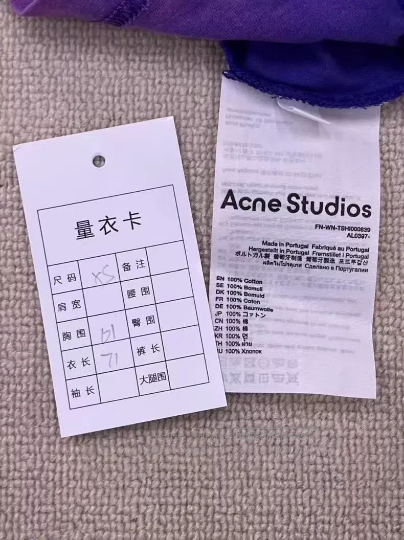 Acne Studios Acne Studios Logo embroidery round neck short sleeve T-shi Size XS / US 0-2 / IT 36-38 - 4 Thumbnail