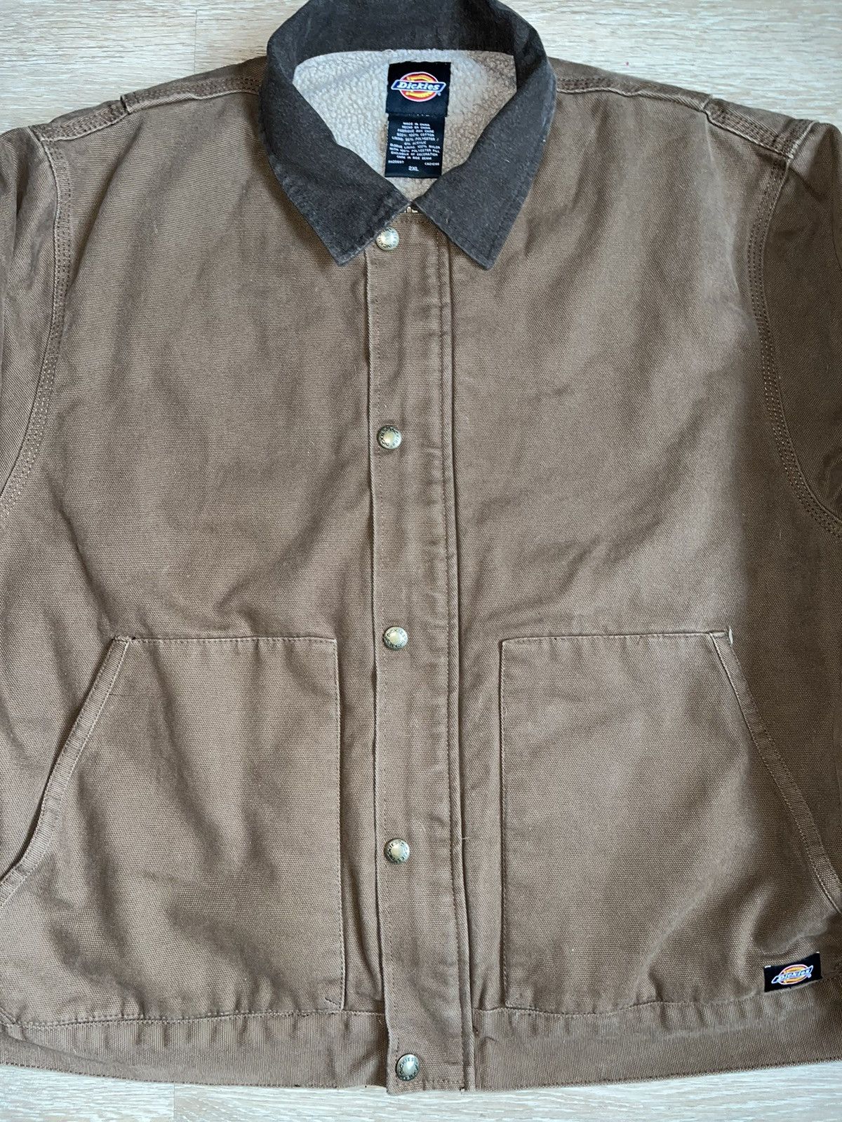 Dickies × Vintage Crazy Vintage 90’s Y2K Brown Workwear Carhartt Style Jacket Size US XXL / EU 58 / 5 - 2 Thumbnail