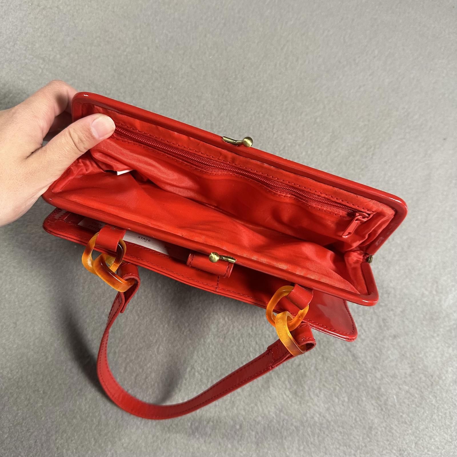 Other Shoulder Bag Red Mini Y2K Button Detail Size ONE SIZE - 3 Thumbnail