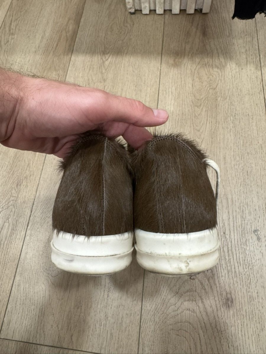 Rick Owens Ponyhair Ramones Low Brown Size US 6.5 / EU 39-40 - 6 Thumbnail