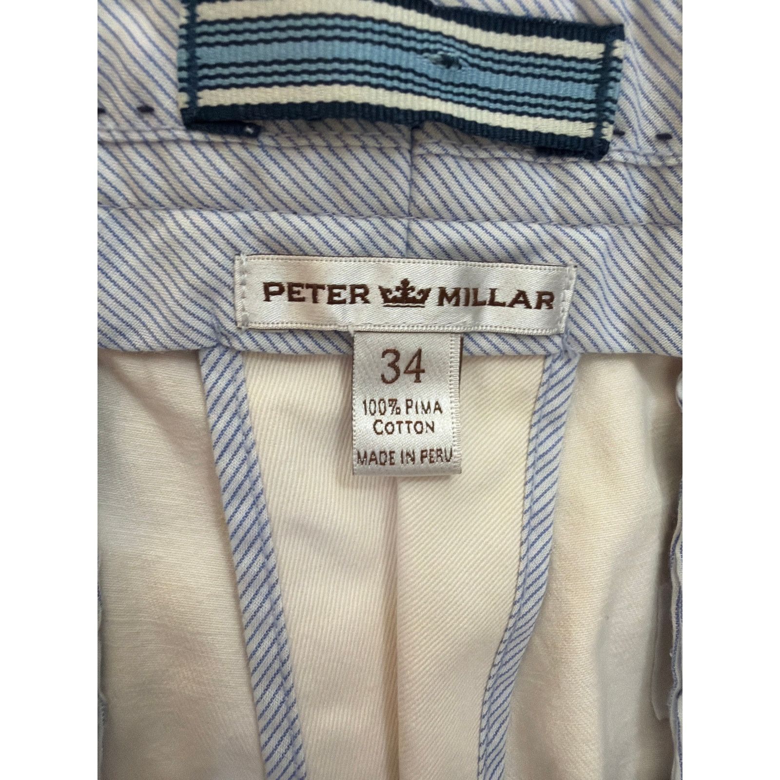 Peter Millar Peter Millar Size 34 White Straight Leg Trousers Size US 34 / EU 50 - 3 Thumbnail