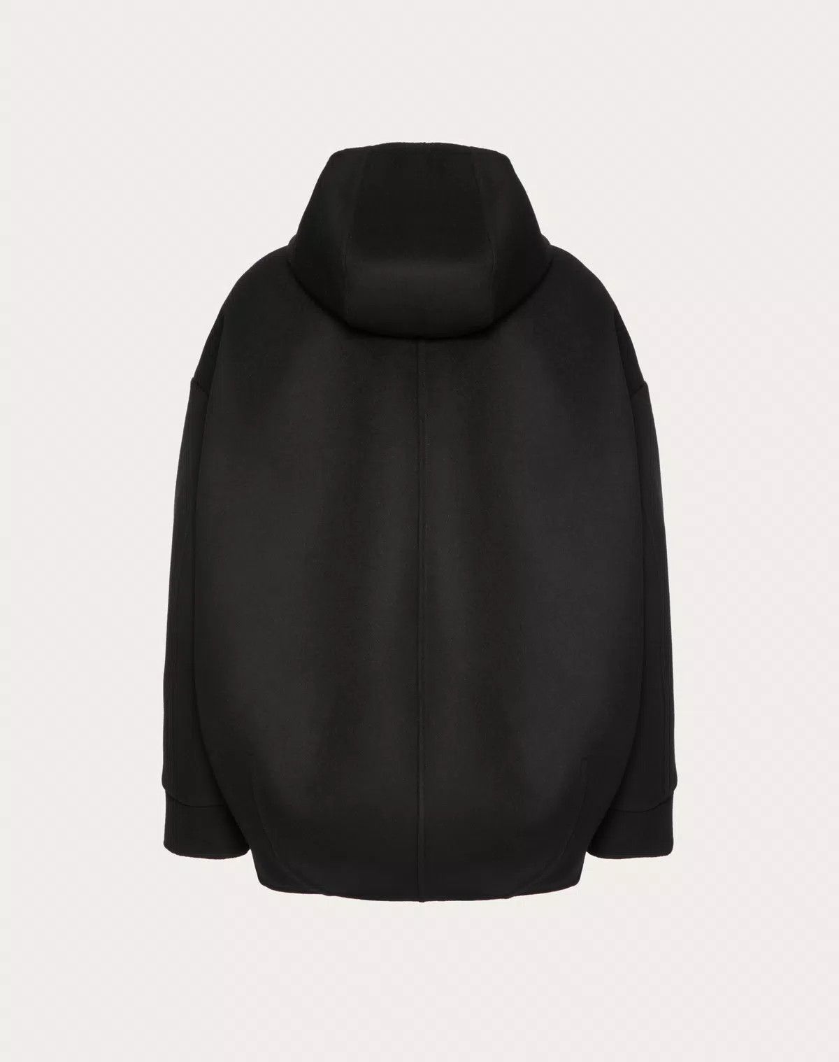 Valentino o1s1wg110426 Compact Drap Peacoat in Nero Size S / US 4 / IT 40 - 2 Thumbnail