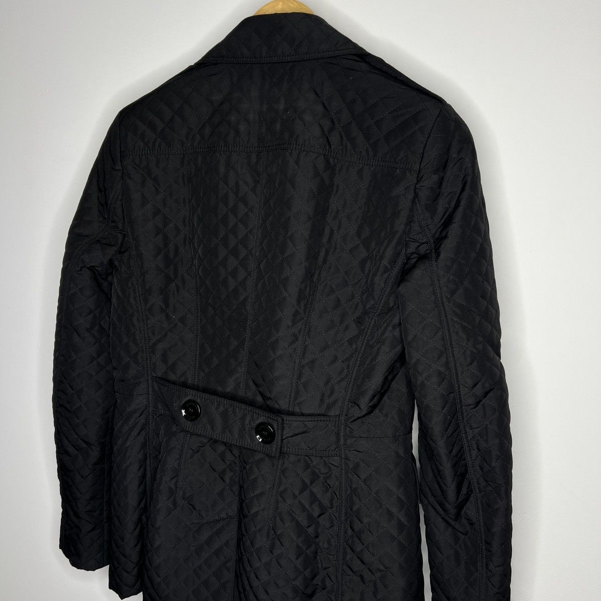 Burberry × Designer Burberry Classic Quilted Jacket Black Dark Nova Check Size S / US 4 / IT 40 - 11 Thumbnail