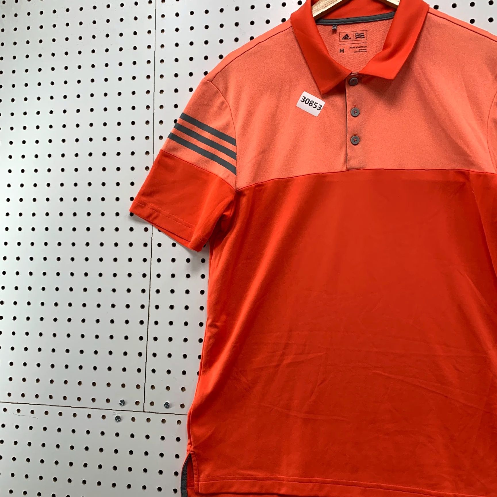 Adidas Adidas Golf Polo Shirt Mens Medium Orange Colorblock Active Short Sleeve 21x28 Polo Mens Colorblock Orange Golf Shirt Adidas Size US M / EU 48-50 / 2 - 3 Thumbnail